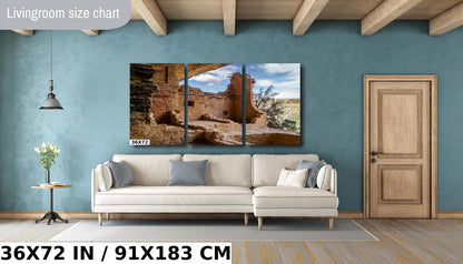 Up Close with History: Balcony House, Mesa Verde National Park Wall Art Colorado Iconic Metal Canvas Print