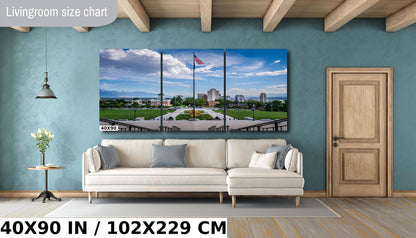 Iconic Impressions: Salt Lake City Utah Wall Art Photography Utah Landscape Metal Canvas Print