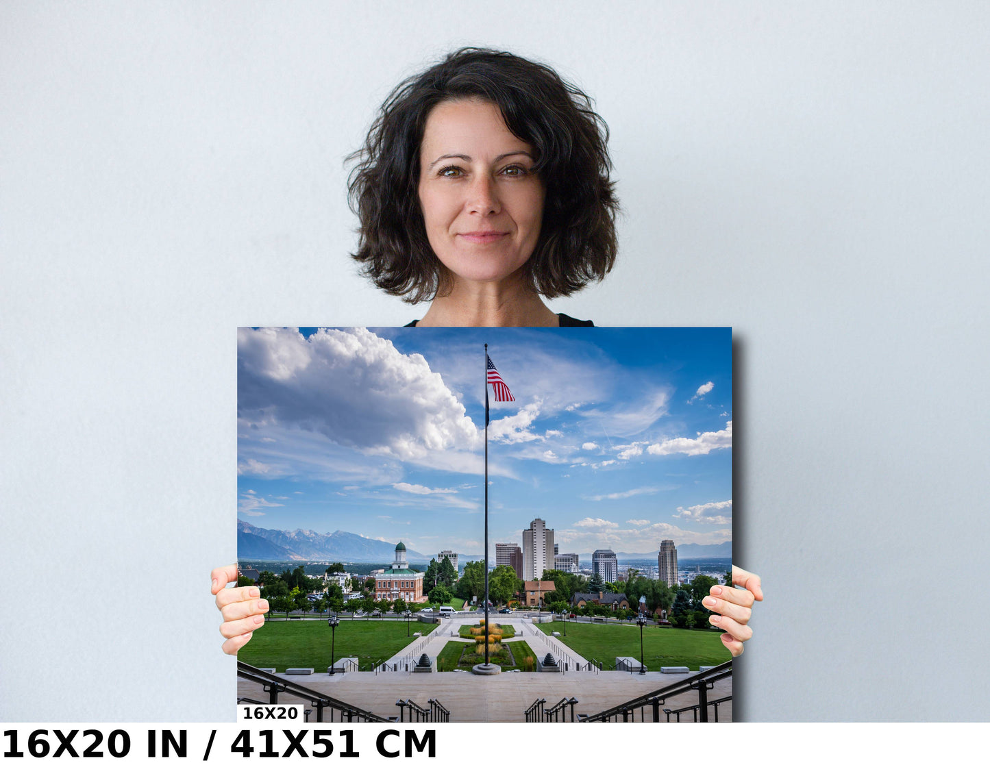 Iconic Impressions: Salt Lake City Utah Wall Art Photography Utah Landscape Metal Canvas Print