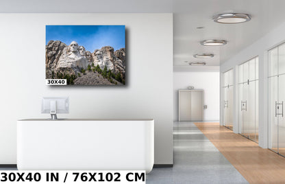 Monumental Masterpiece: Mount Rushmore National Memorial Wall Art American History Metal Acrylic Print South Dakota Landscape