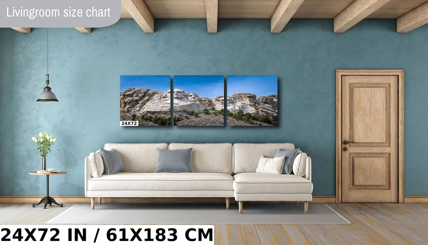 Monumental Masterpiece: Mount Rushmore National Memorial Wall Art American History Metal Acrylic Print South Dakota Landscape