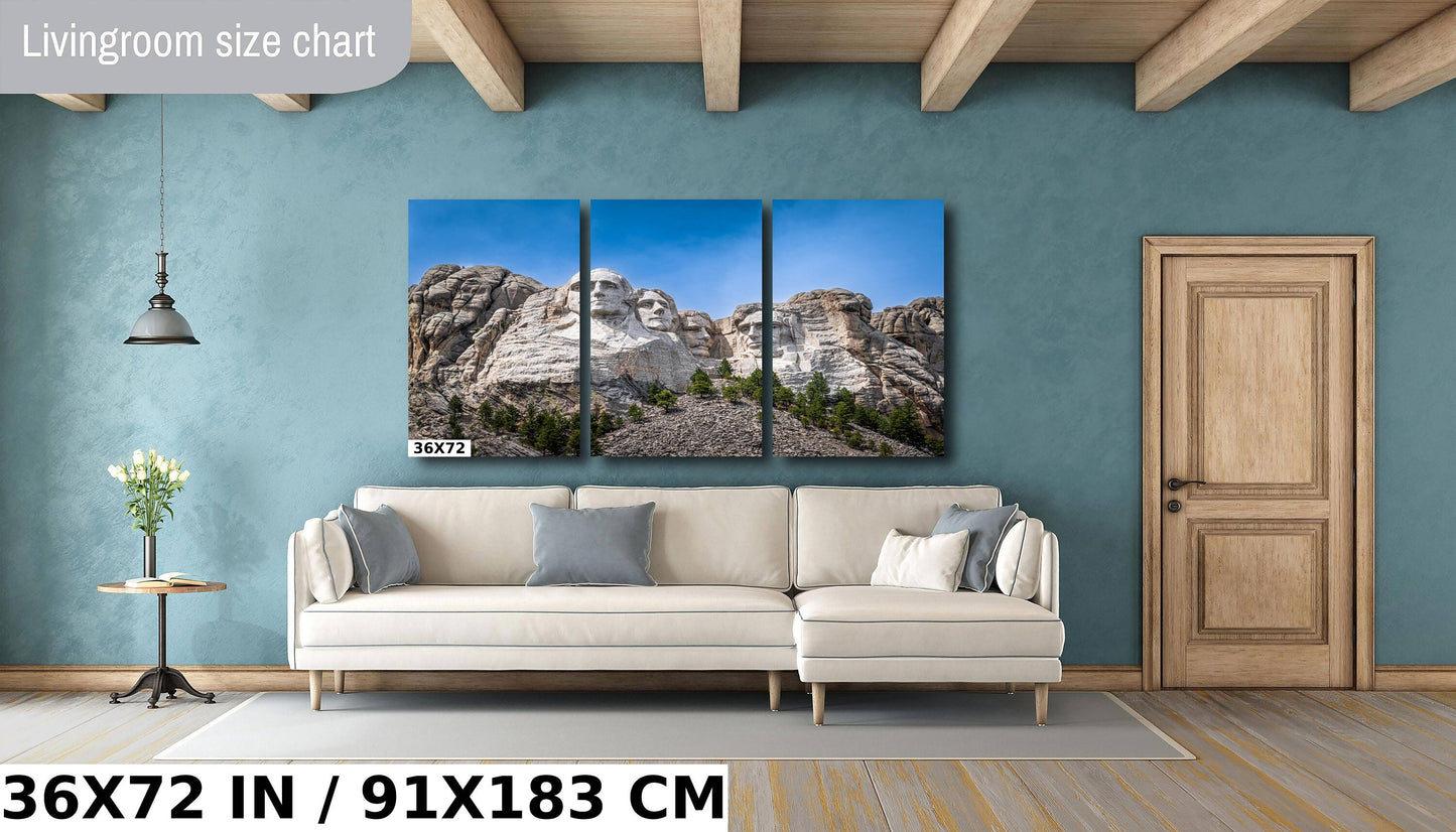 Monumental Masterpiece: Mount Rushmore National Memorial Wall Art American History Metal Acrylic Print South Dakota Landscape