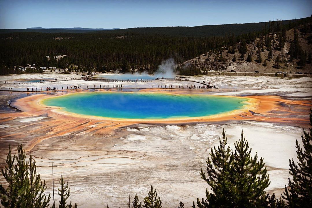 The Grand Prismatic is the world’s largest hot spring and it is ...