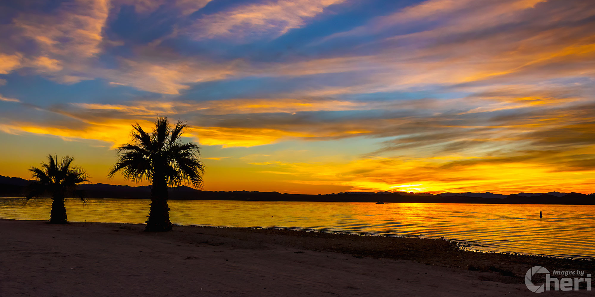 Radiant Horizons: Sunset at Lake Havasu