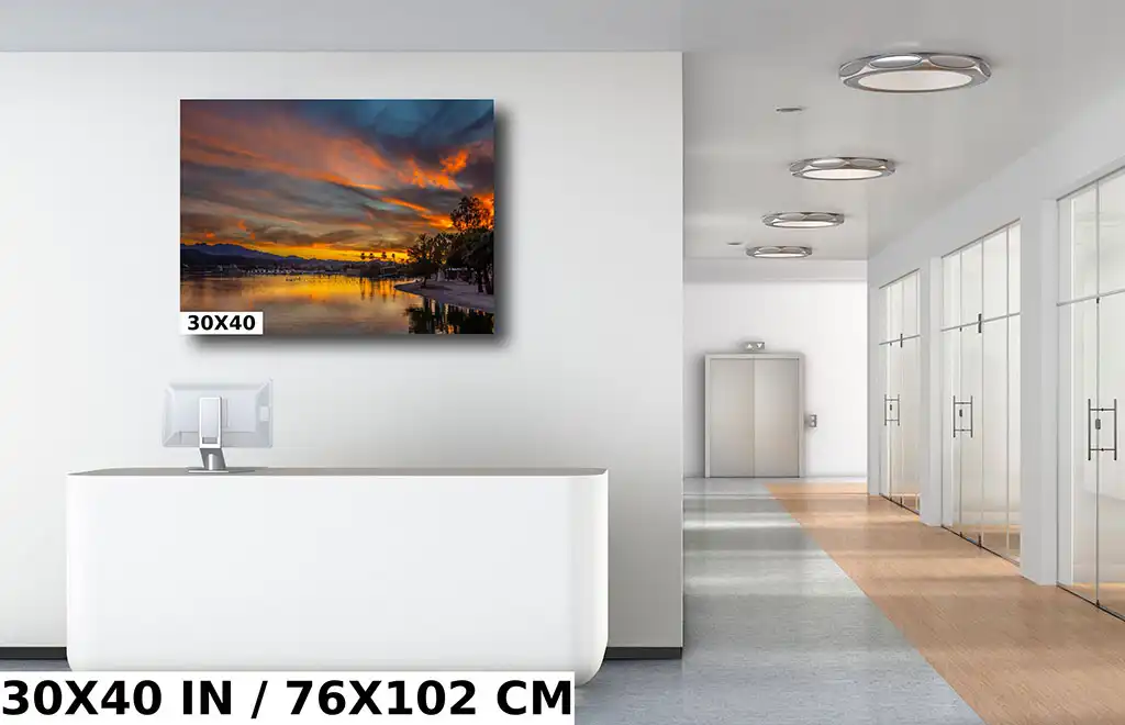 Golden Sunset Symphony: Sunset at Lake Havasu Diagram