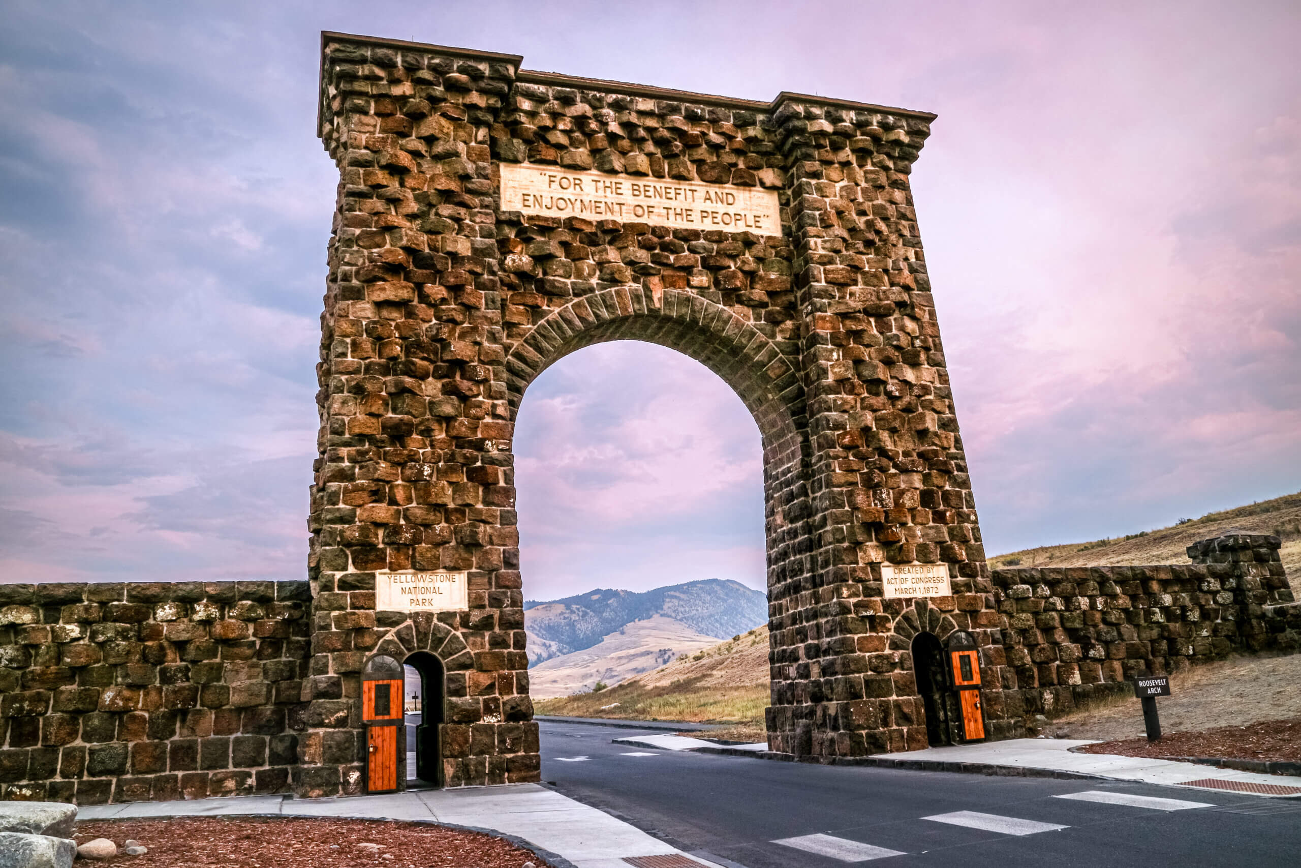 Arch of Adventure: Roosevelt Arch at Yellowstone