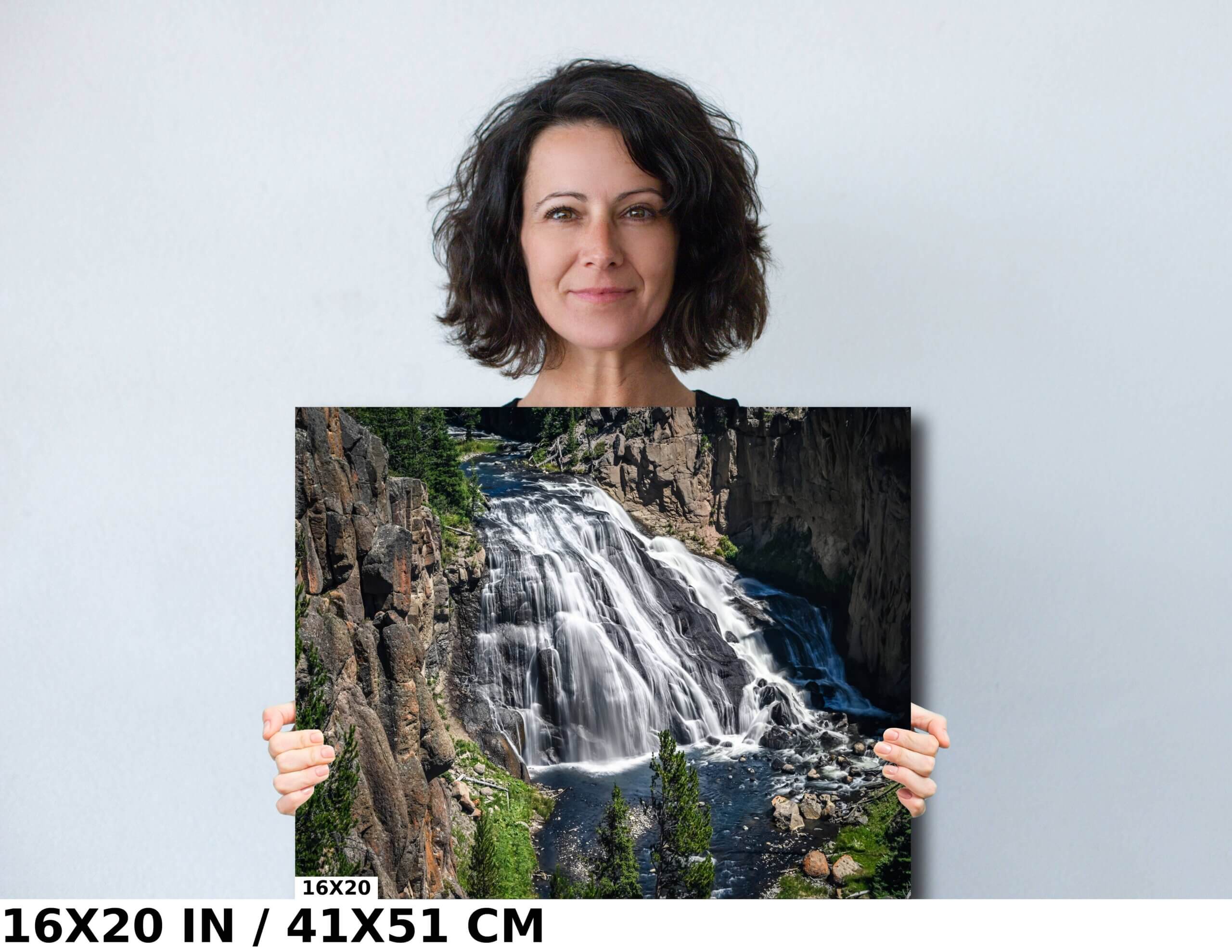 Falls Elegance: Gibbon Falls in Yellowstone Diagram