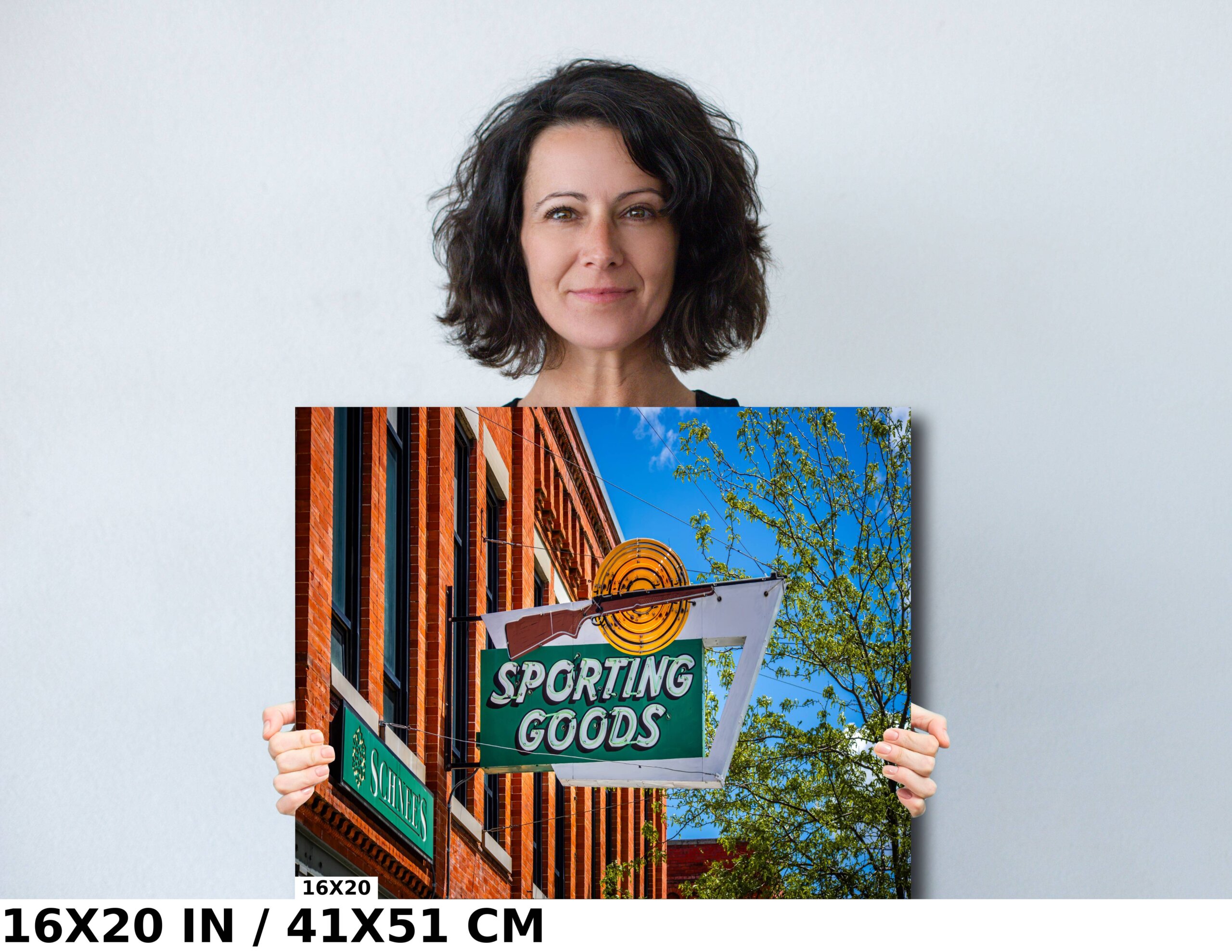 Historic Schnee’s Sporting Goods Signage: Bozeman Three Forks Diagram