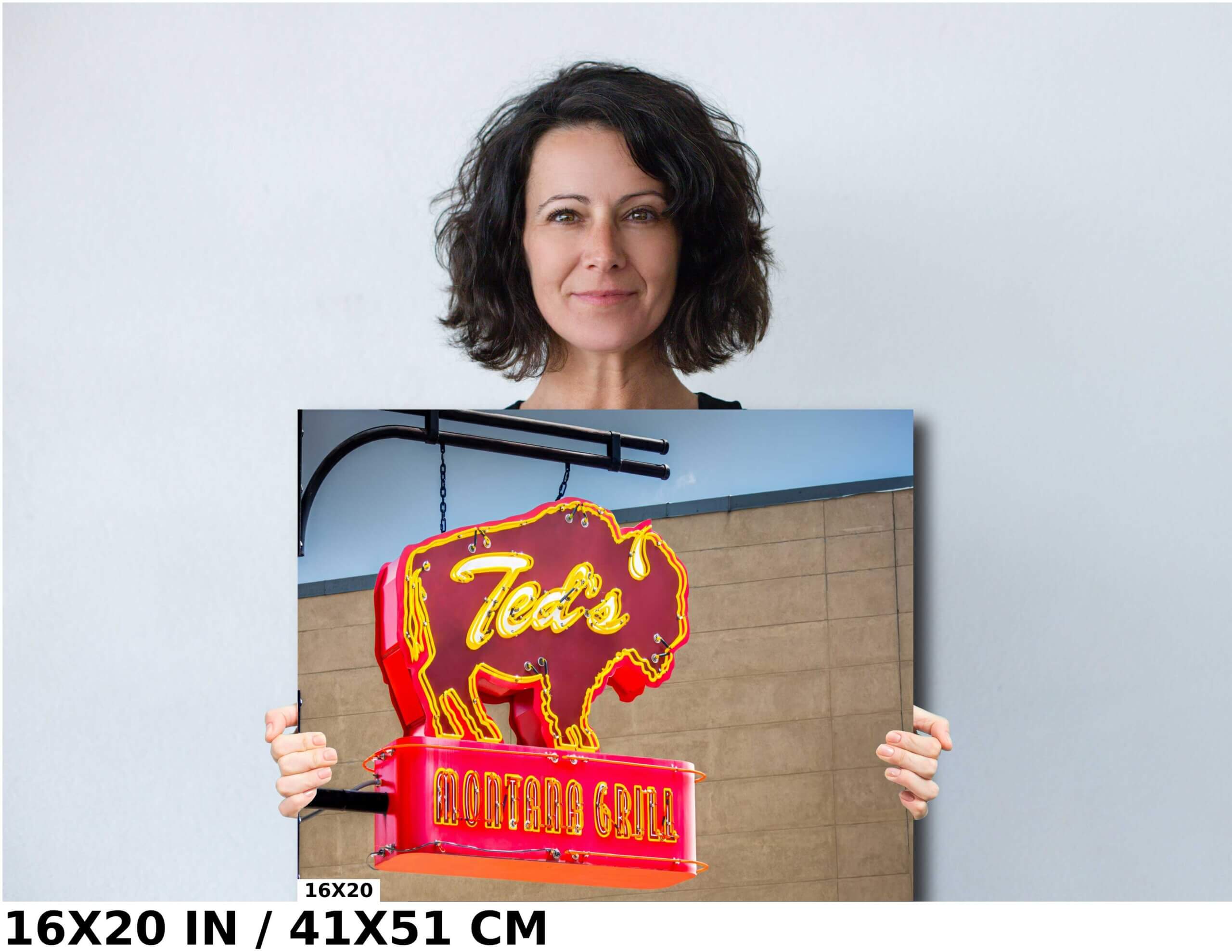 Ted Turner’s Bozeman Restaurant Signage Diagram