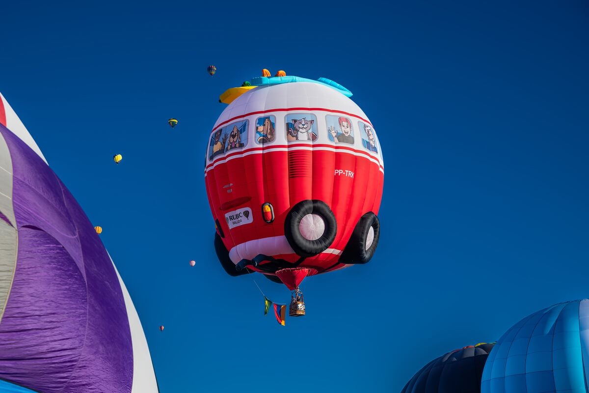 Balloon Fiesta Road Trip: A Volkswagen Van Hot Air Balloon