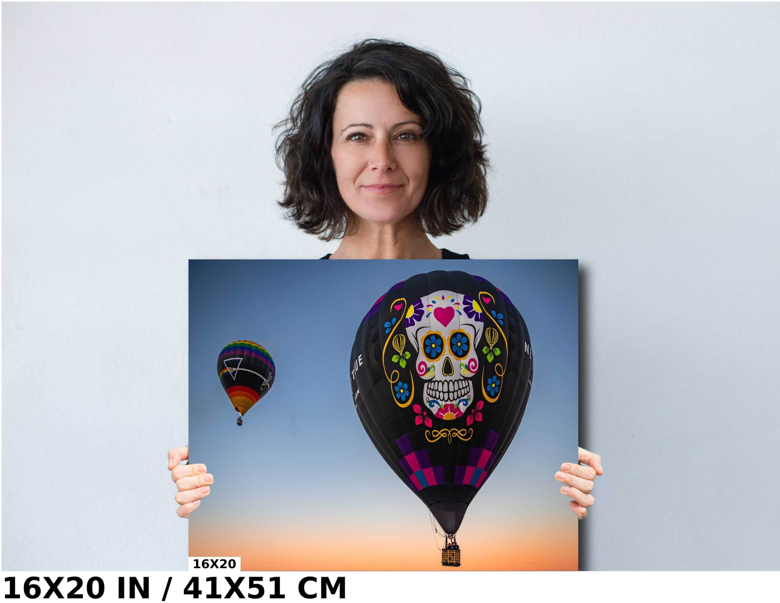 Skull Skies: Sugar Skull Design Hot Air Balloon Diagram