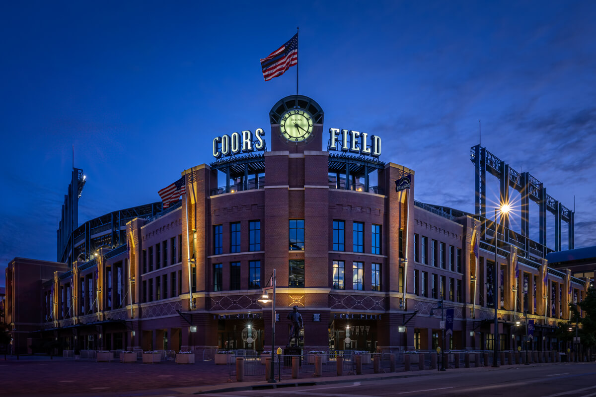 As The Rockies Sleep: Dawn at Coors Field Stadium