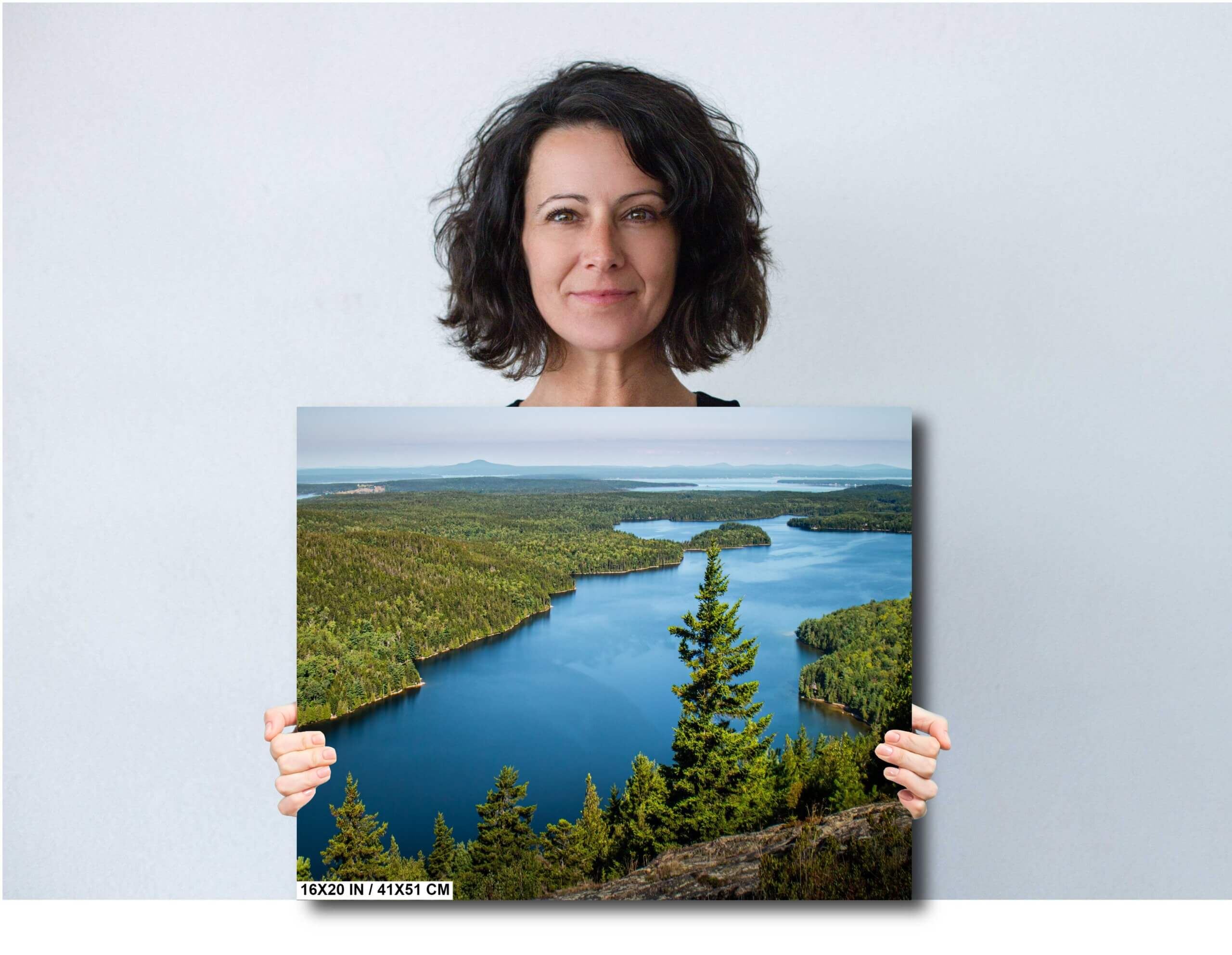 Echo Lake Serenity: Tranquil Waters in Acadia National Park Diagram