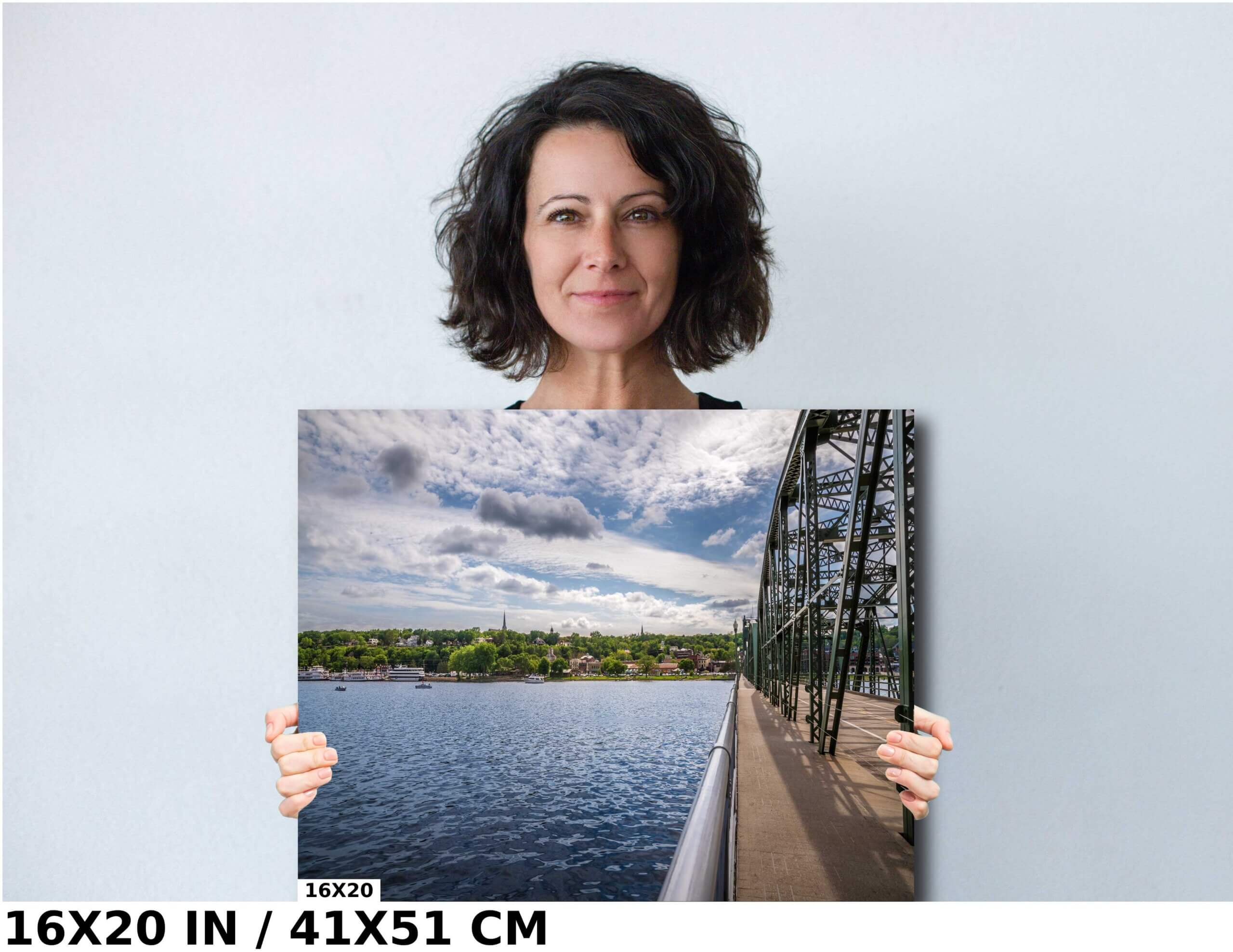 Looking Across the St. Croix River at Wisconsin: Stillwater Minnesota Diagram