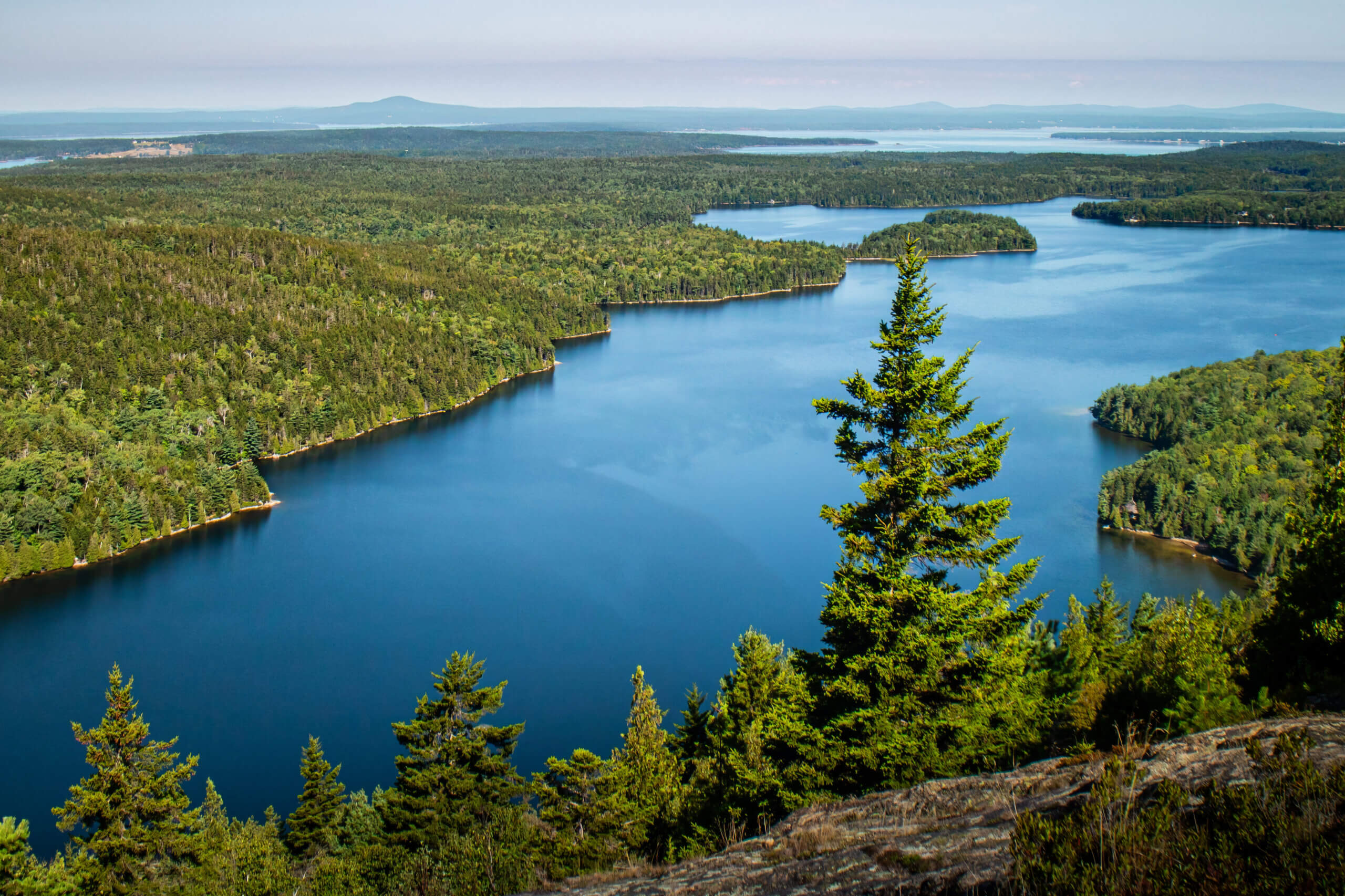 Echo Lake Serenity: Tranquil Waters in Acadia National Park