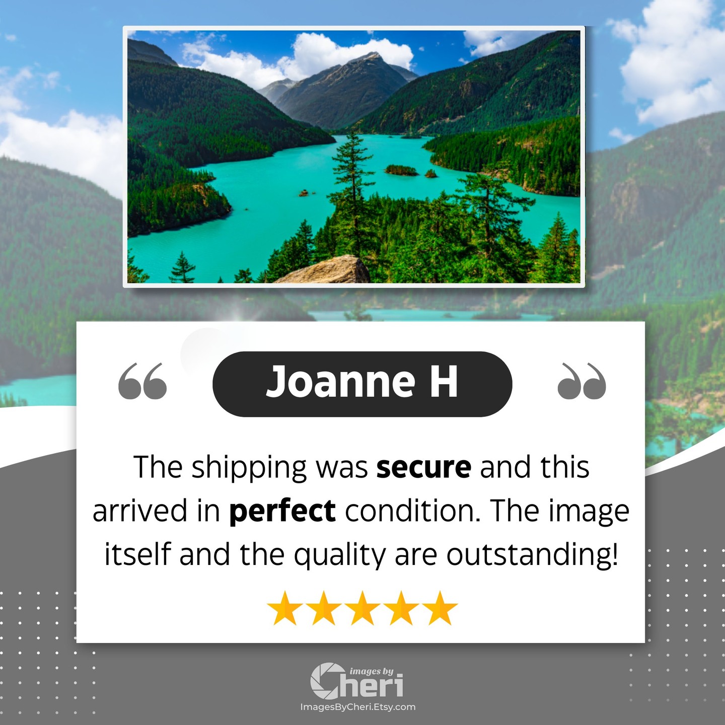 Joanne H 5 Star Rating - Customer Review