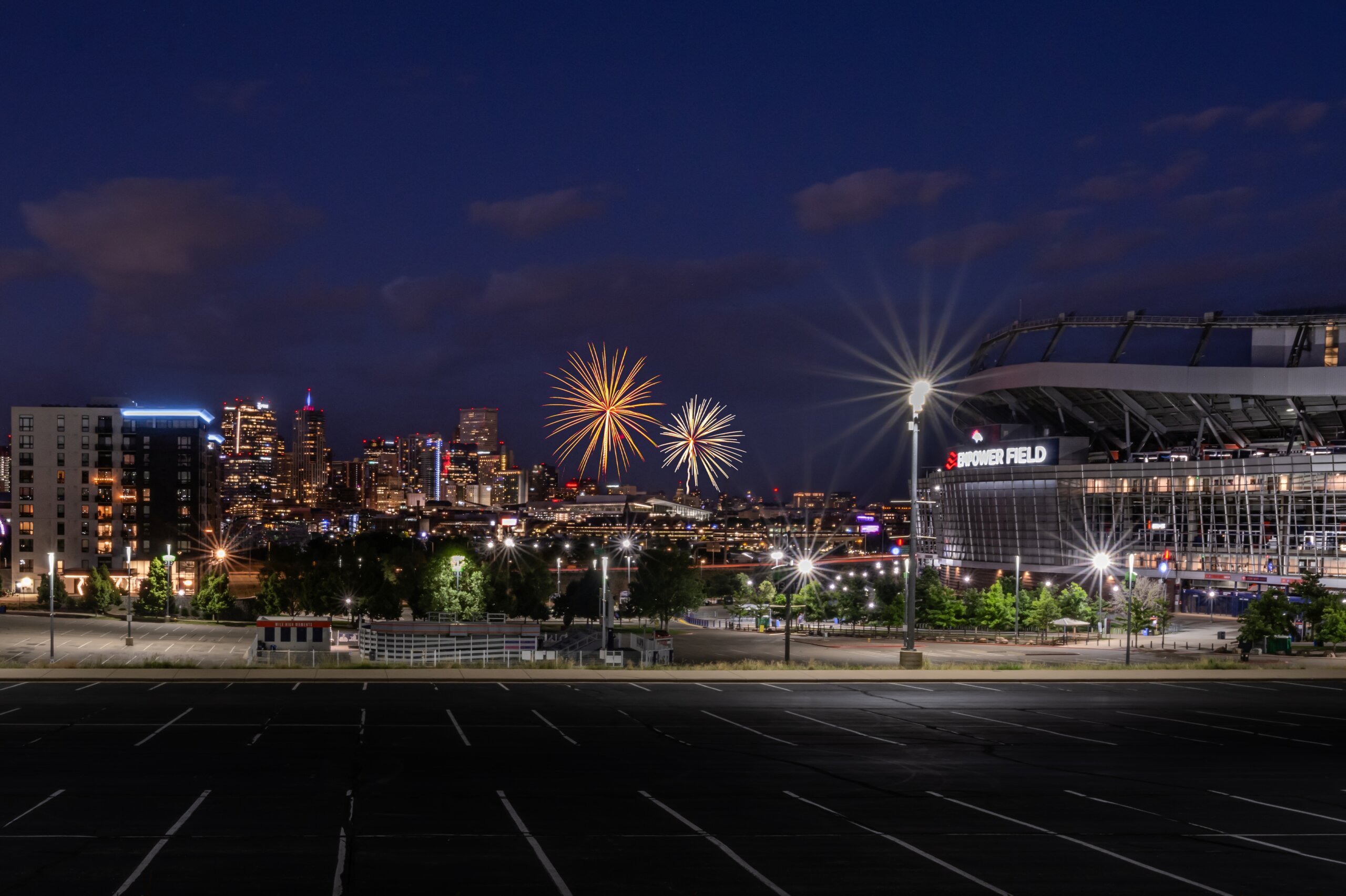 Fireworks Over Denver: Broncos Empower Field Mile High Stadium