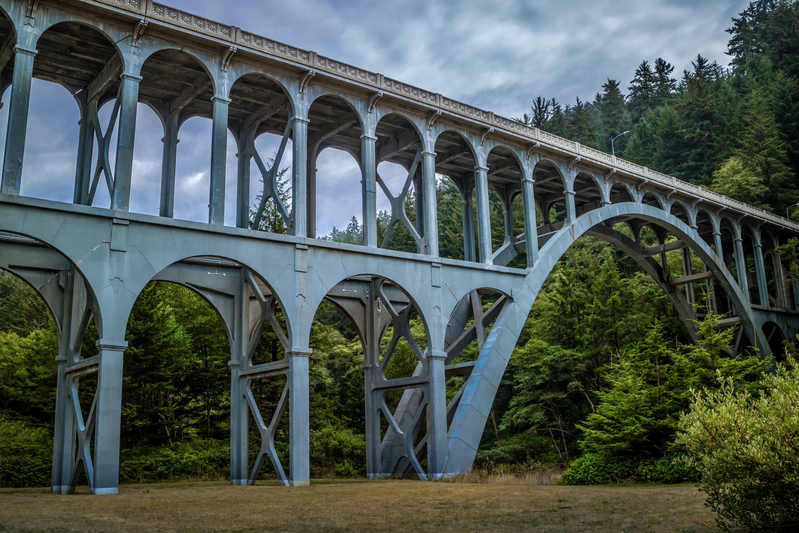 Oregon Coastal Passage: Cape Creek Bridge, Heceta Headland