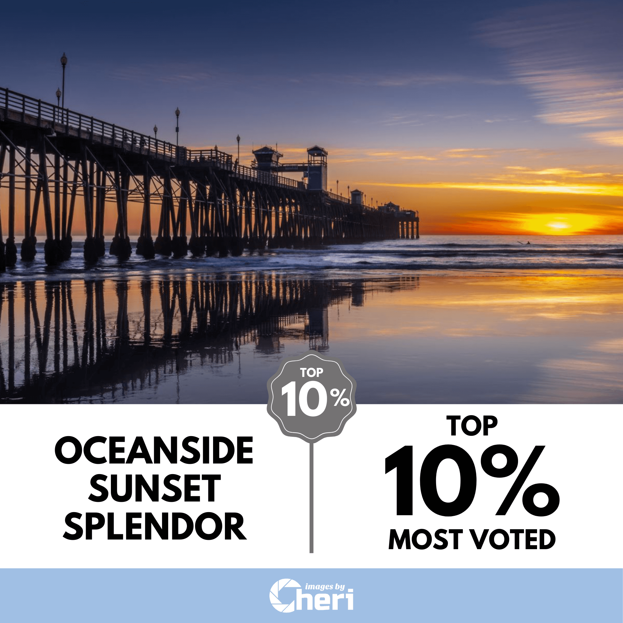 Oceanside Sunset Splendor - Pier Perspective