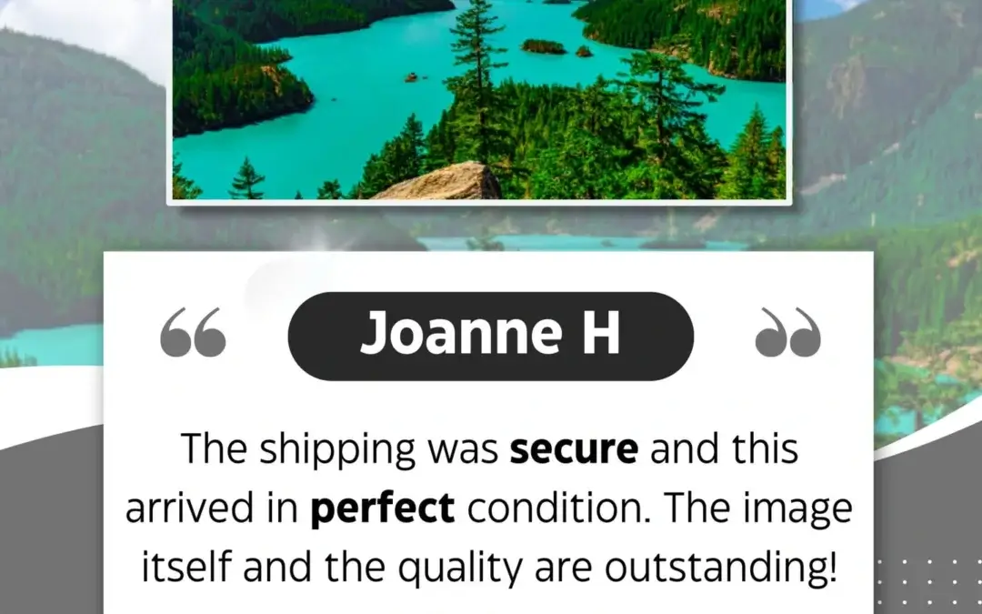 Thank you, Joanne, for your kind words! We’re so glad your artwork arrived safel…
