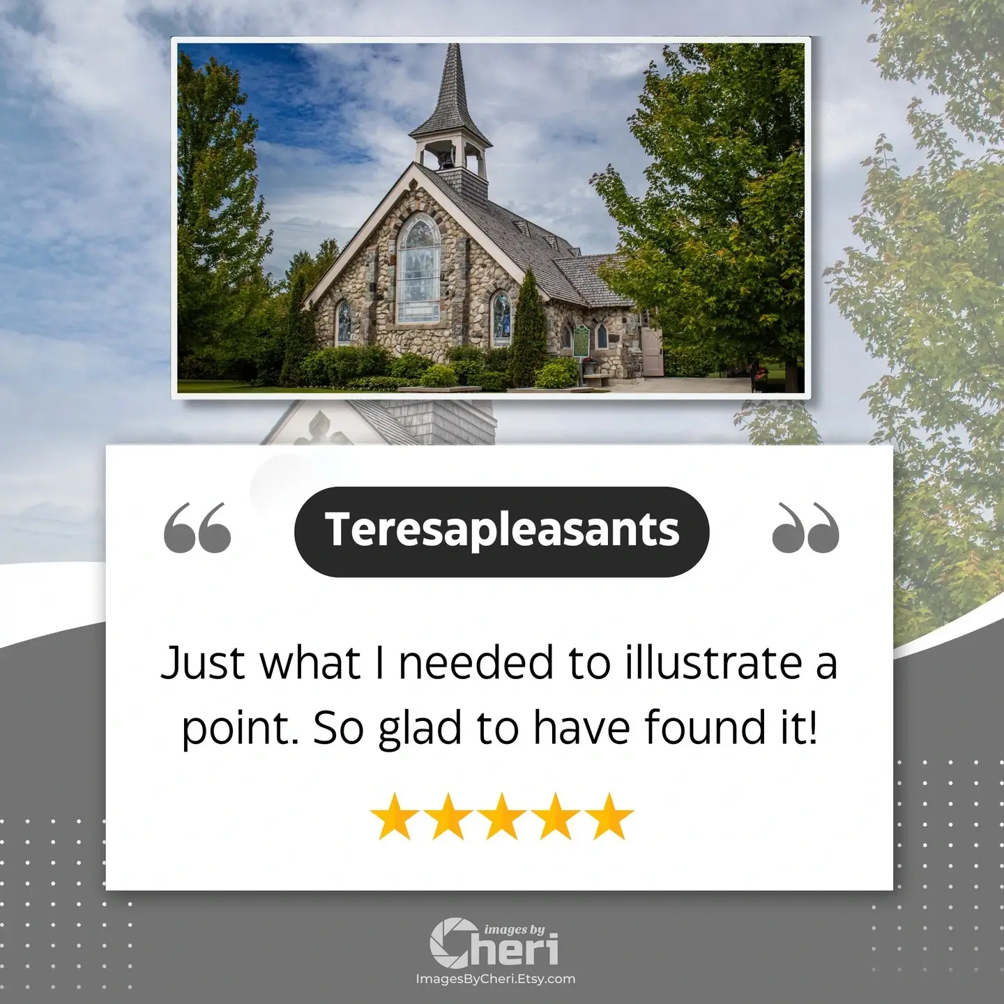 Teresapleasants 5 Star Rating - Customer Review