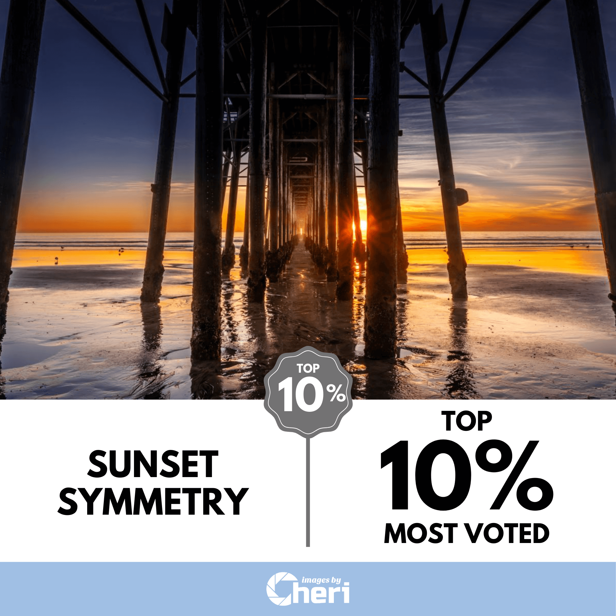 Sunset Symmetry - Pier Perspective