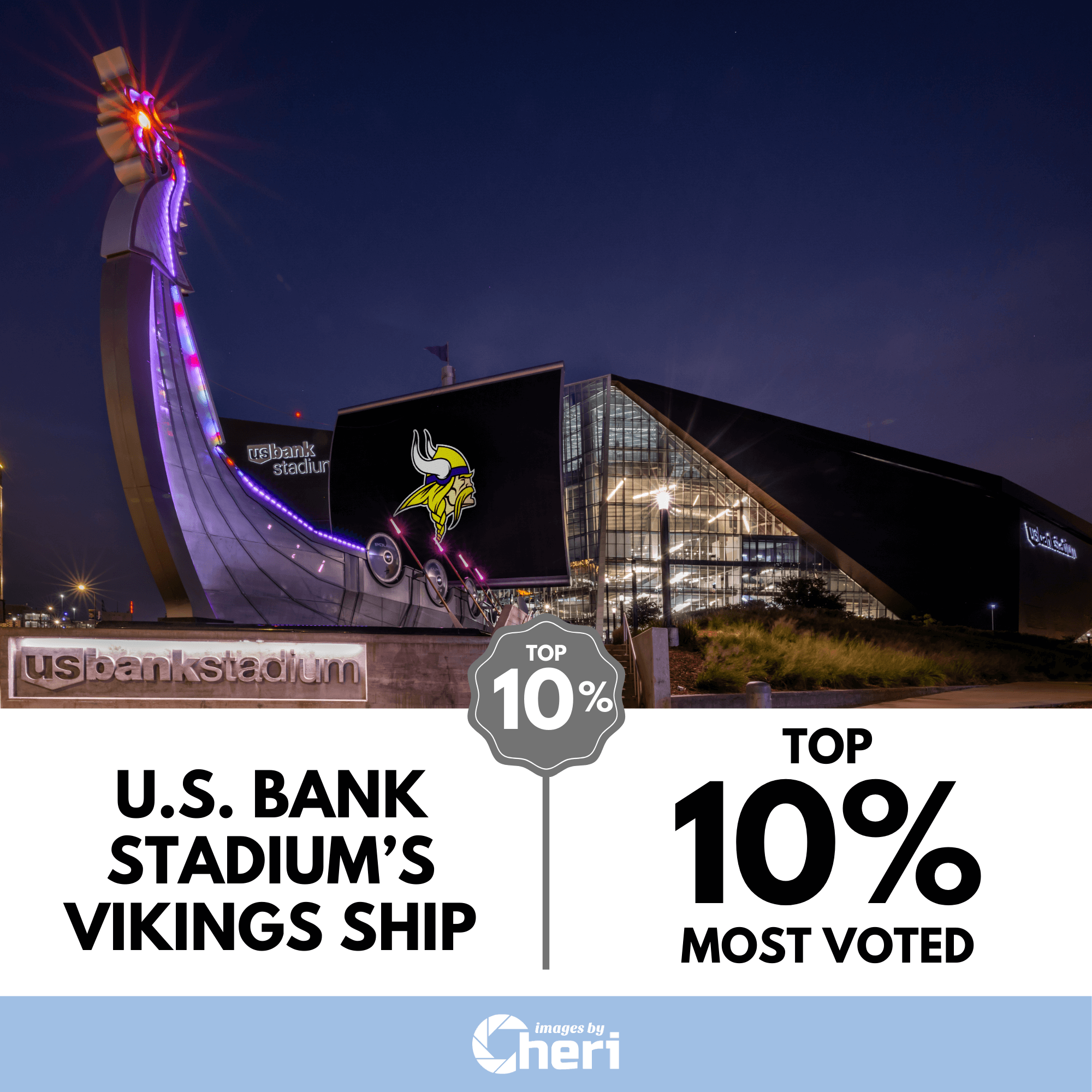 U.S. Bank Stadium’s Vikings Ship - Nice Nights
