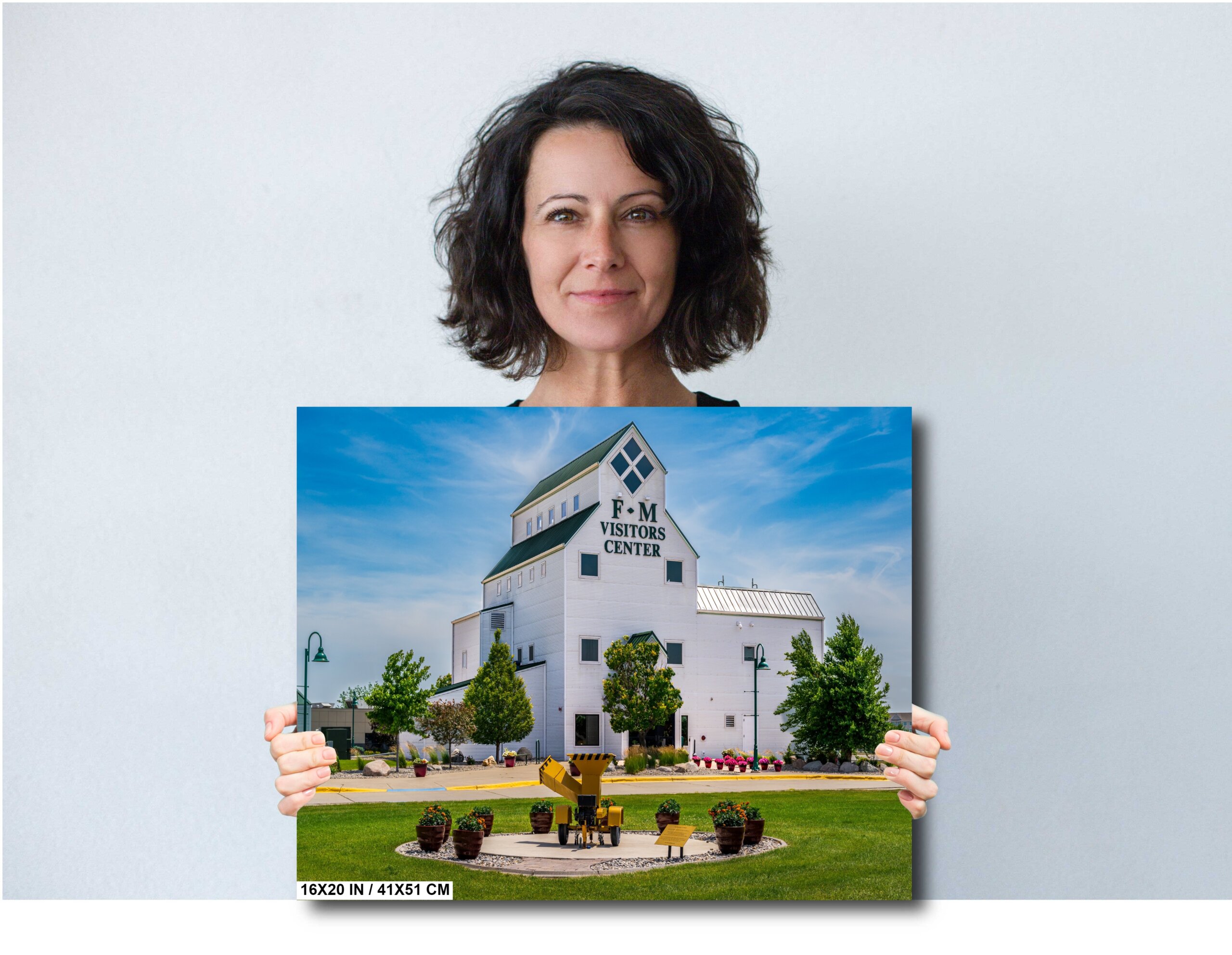 Fargo Wood Chipper Movie Prop at Fargo-Moorhead Visitors Center Diagram