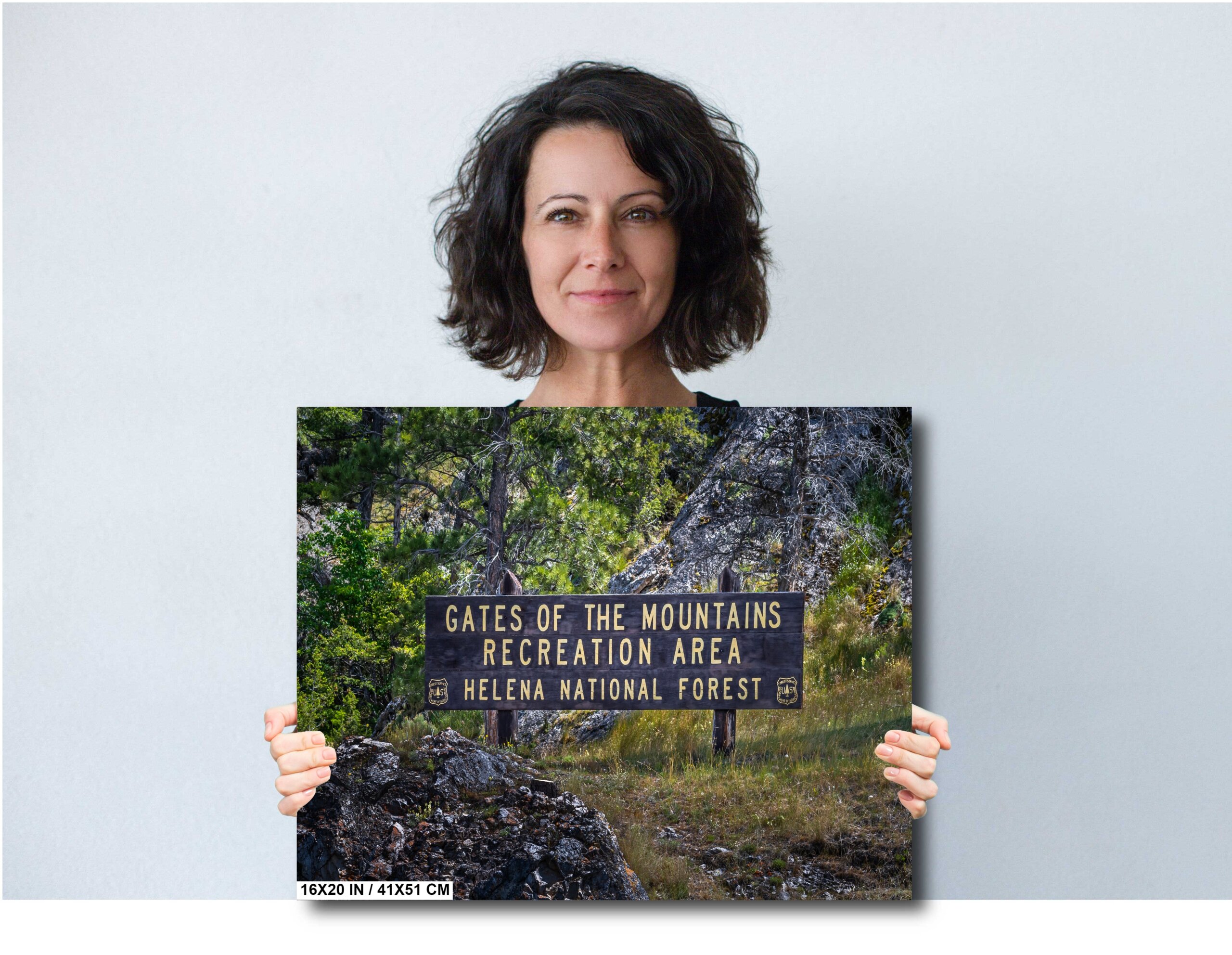 Welcome to Gates of the Mountains Recreation Area: Helena National Forest Sign Diagram