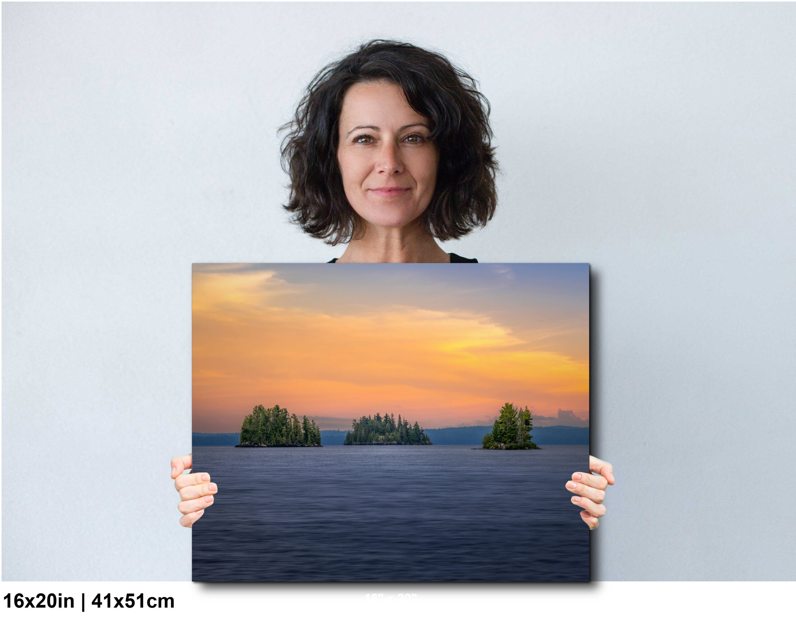 Tranquil Lake Islands at Sunset Voyageurs National Park Minnesota Diagram