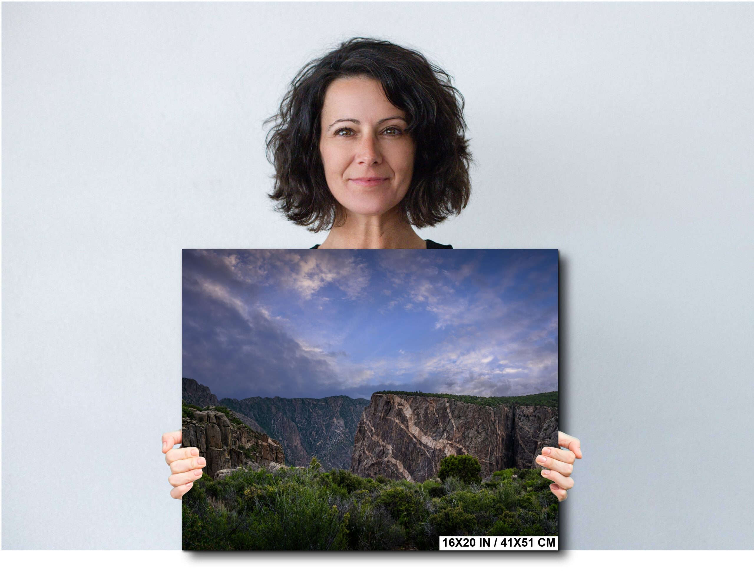 Black Canyon of the Gunnison Painted Wall Cliff Diagram