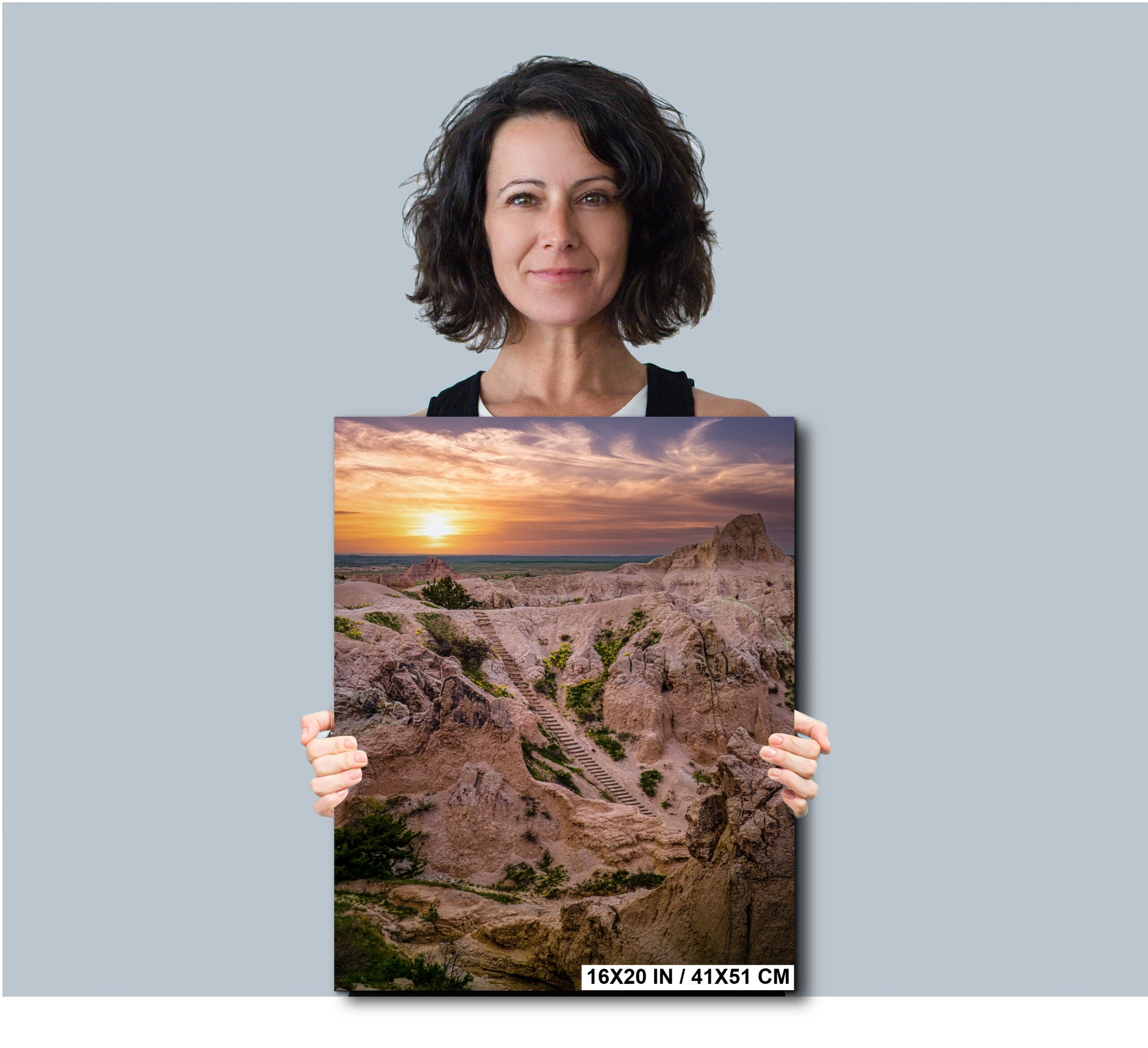 Badlands National Park Sunset Stairway South Dakota Landscape Diagram Badlands National Park Sunset Stairway South Dakota Landscape Diagram