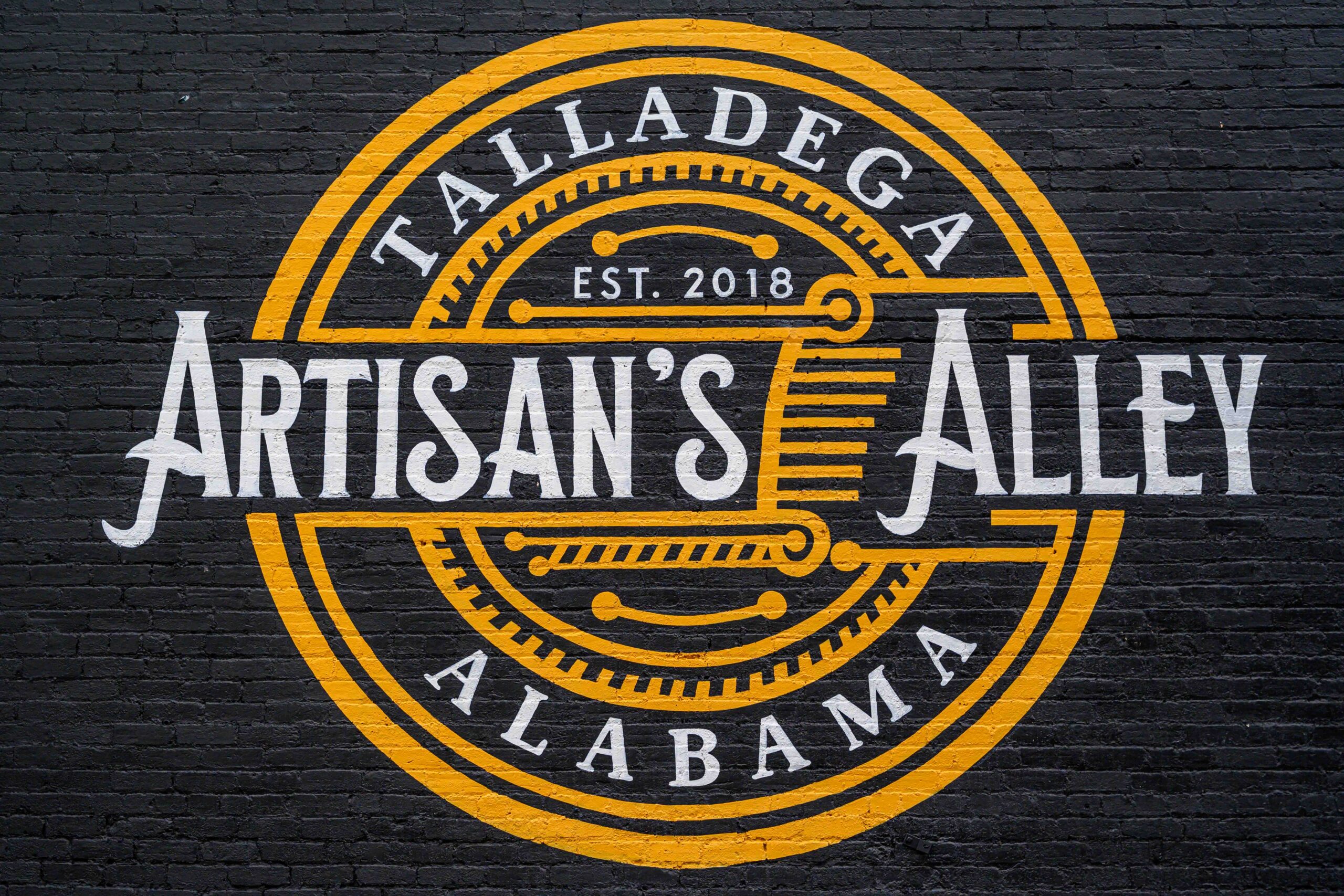“Artisan’s Alley” Talladega Alabama Historic Wall Sign