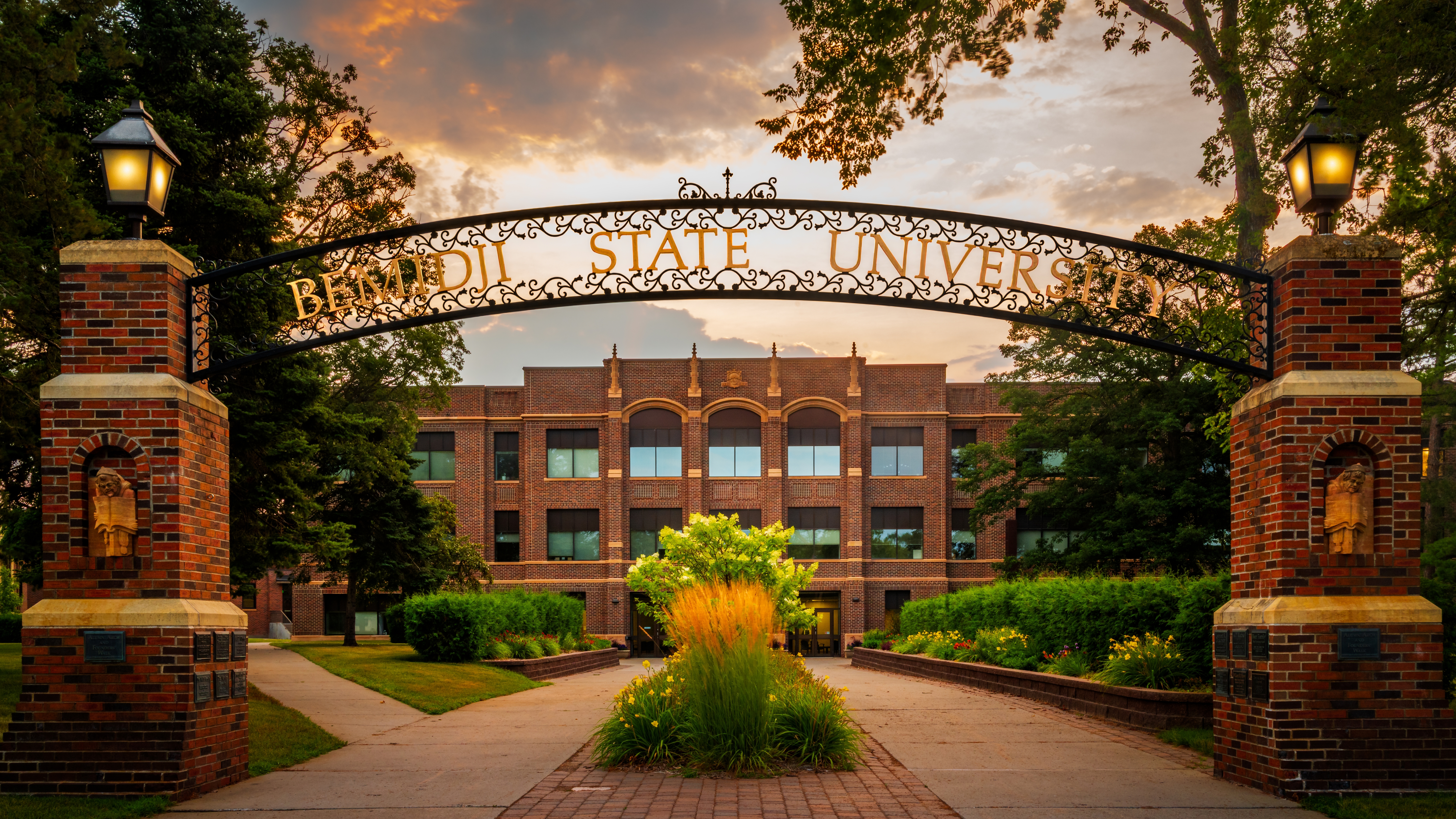 Bemidji State University Minnesota Historic Entrance Arch Campus