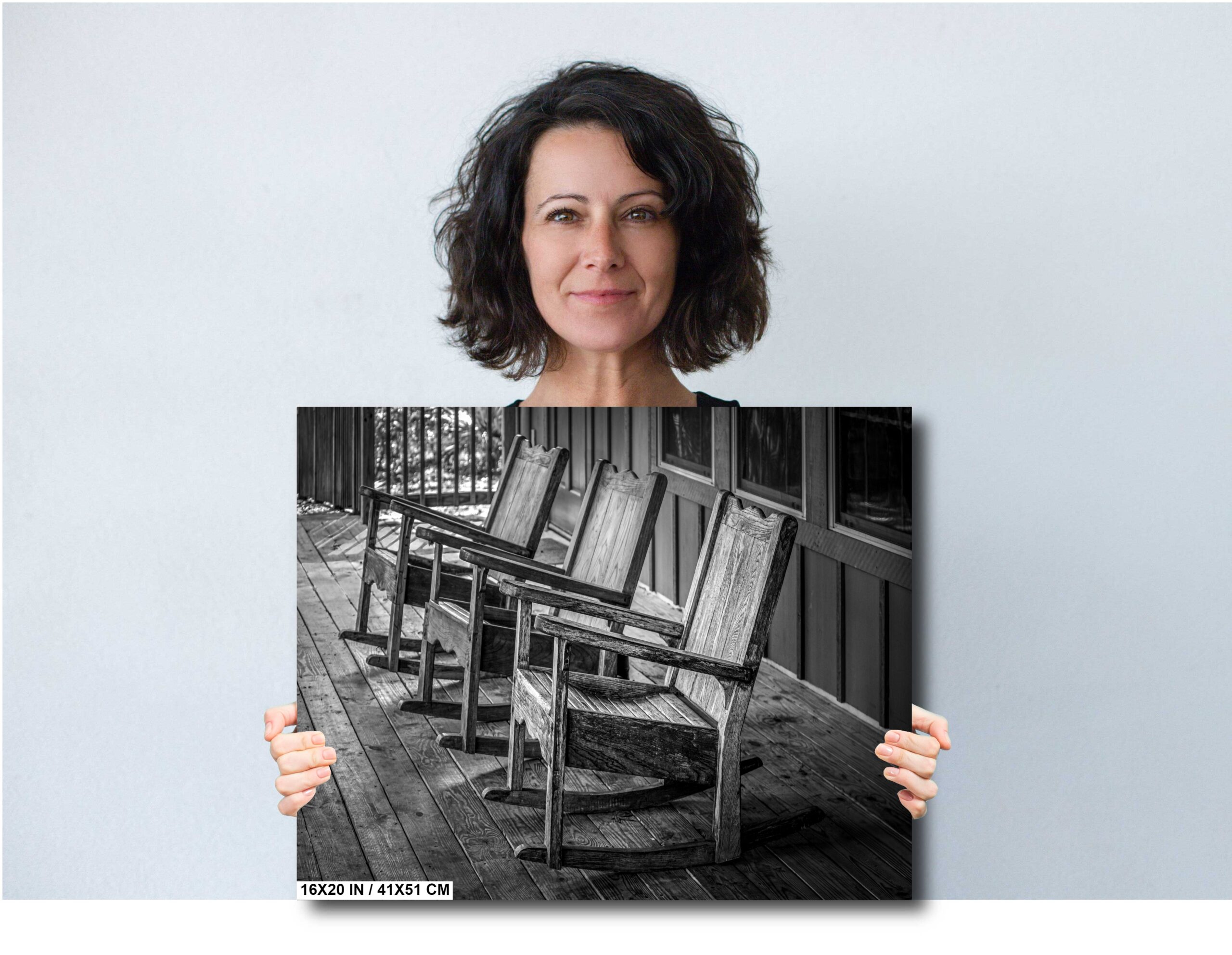 Off Your Rocker: Rustic Wooden Rocking Chairs in Monochrome Diagram Off Your Rocker: Rustic Wooden Rocking Chairs in Monochrome Diagram