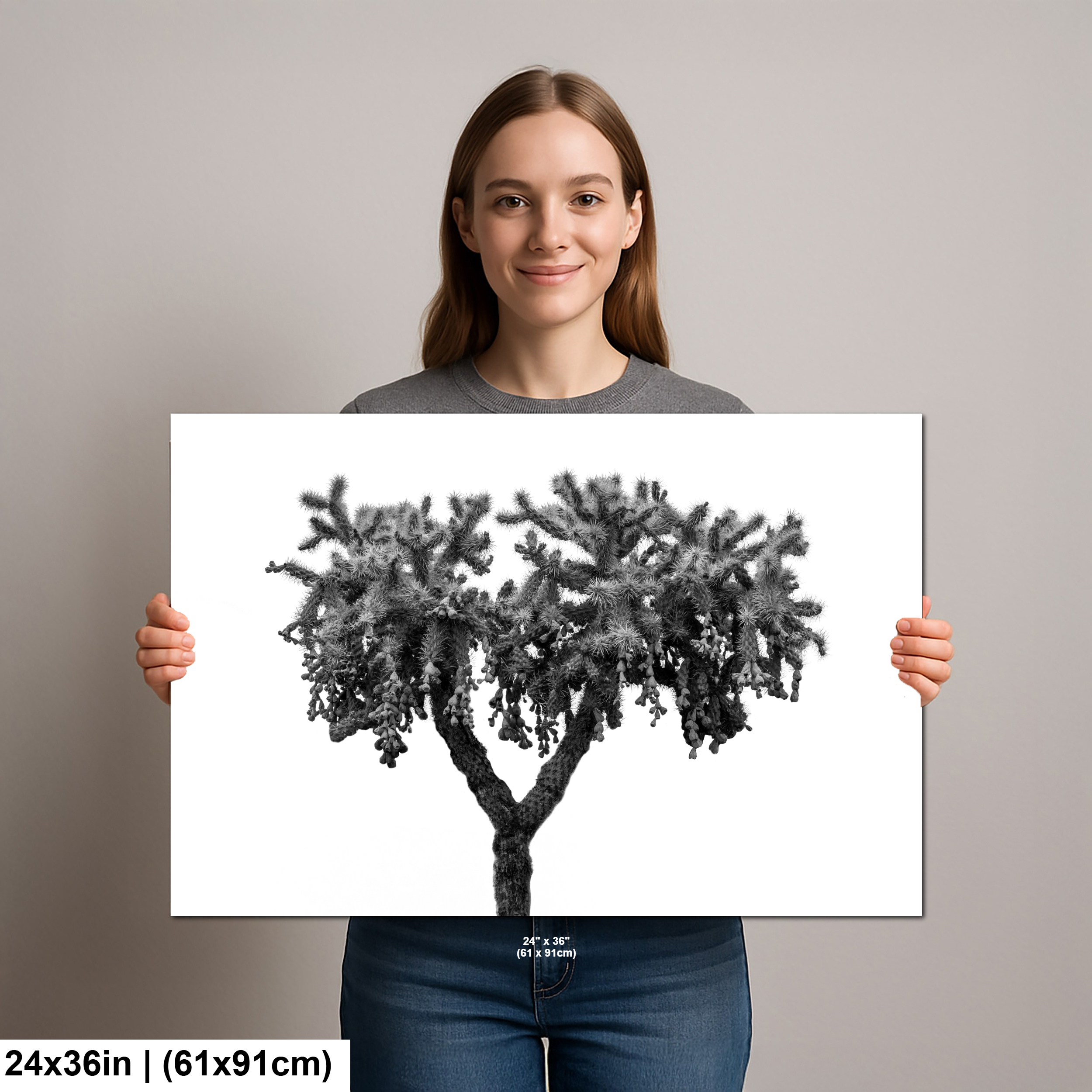 Cholla Tree, Lost Dutchman State Park Arizona Diagram