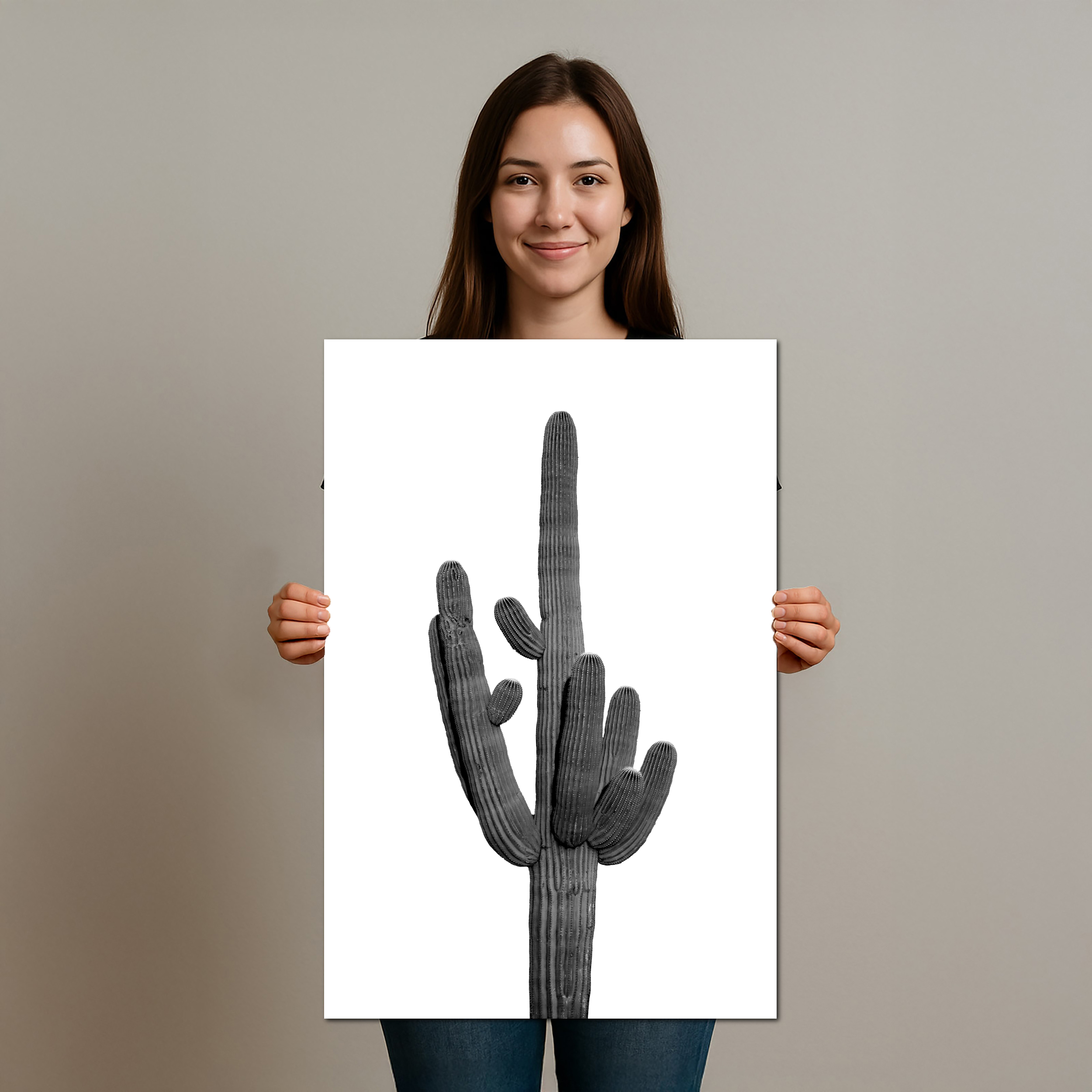 Standing Tall Saguaro National Park Tucson Arizona Cactus Wall Art Diagram