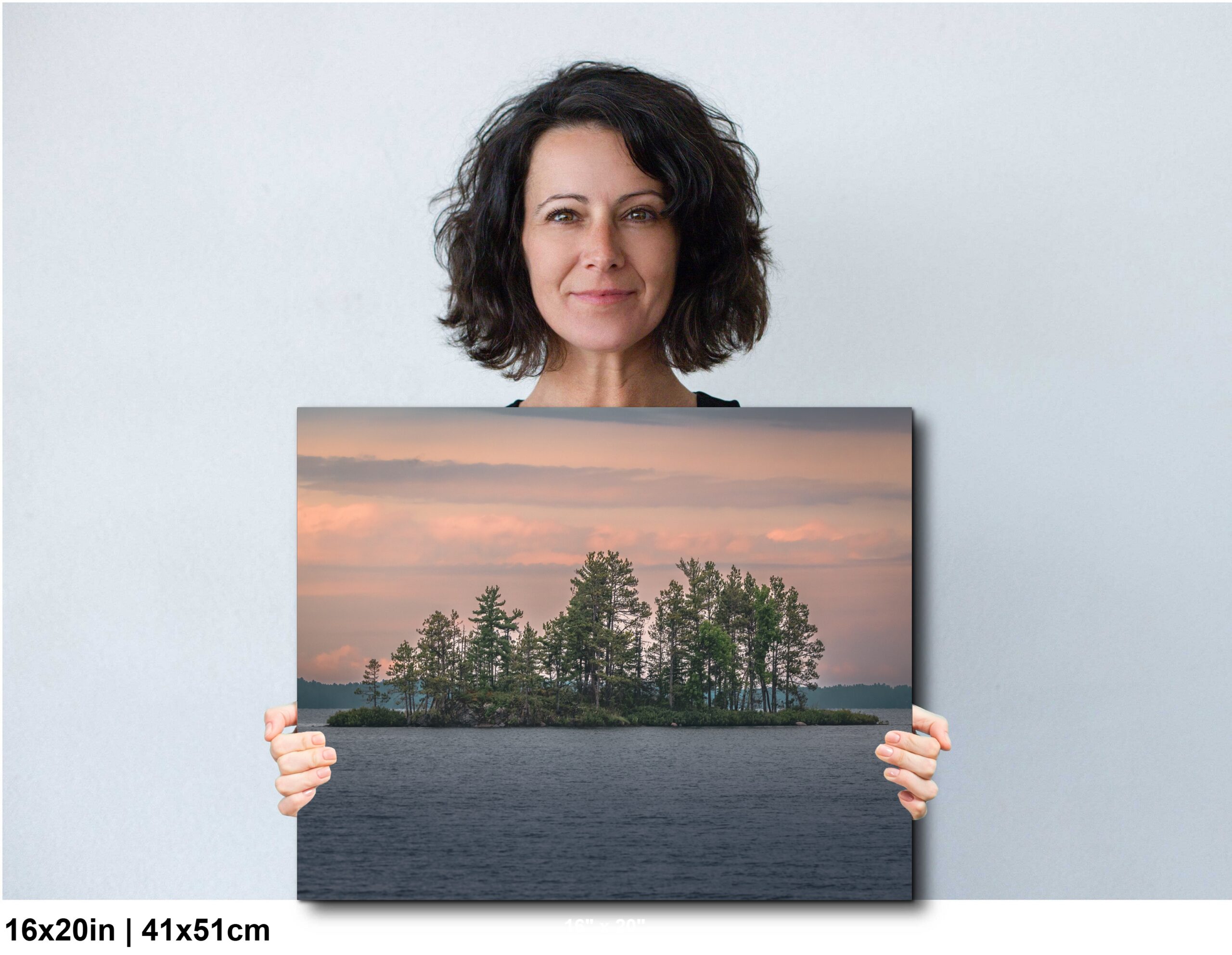 Voyageurs National Park Sunset Print: Pine Island Lake Scene Diagram