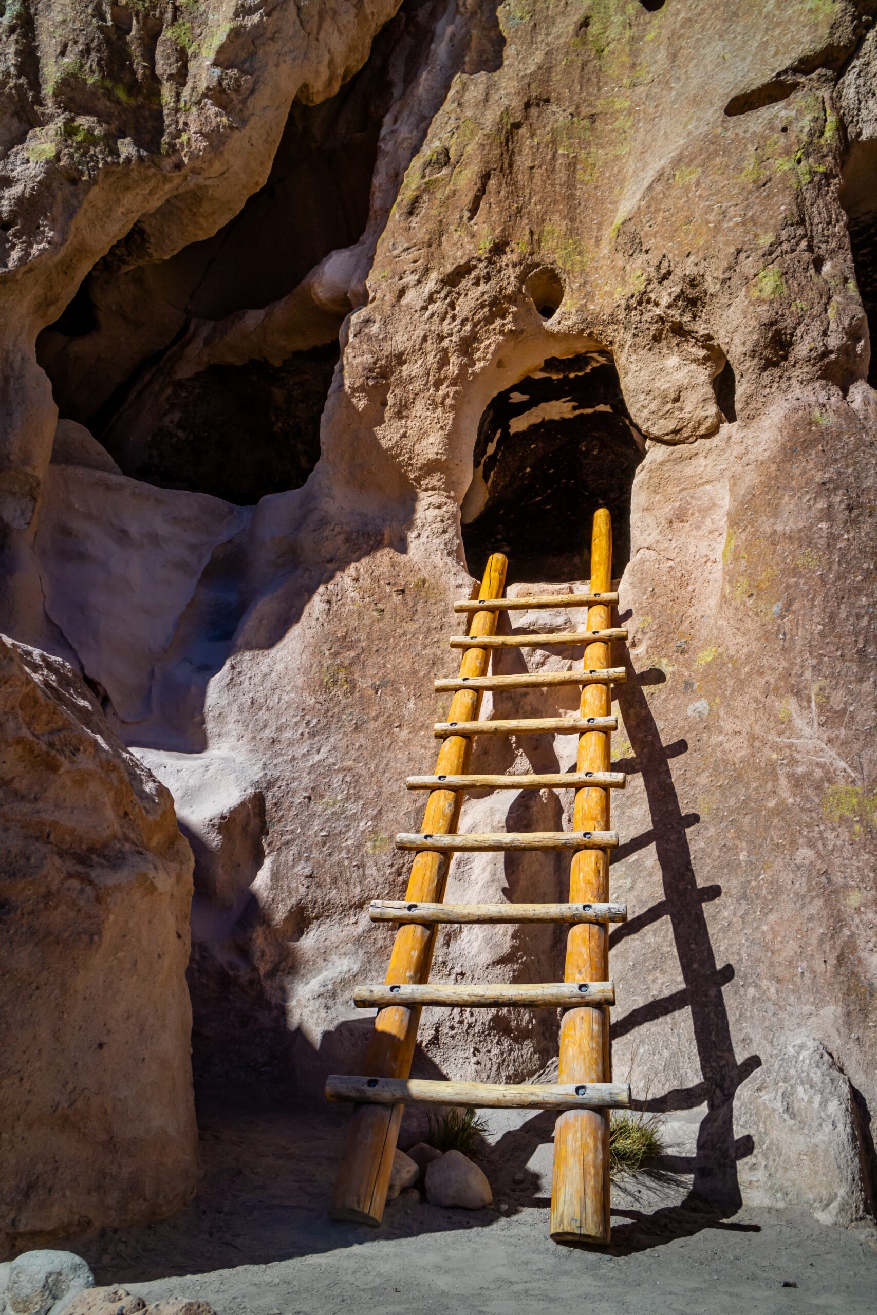 Steps to Ancient Homes: Wooden Ladders in Bandelier National Monument