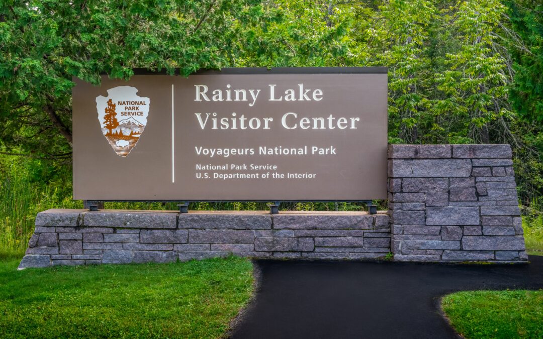 Voyageurs National Park Rainy Lake Visitor Center Sign Photography Print