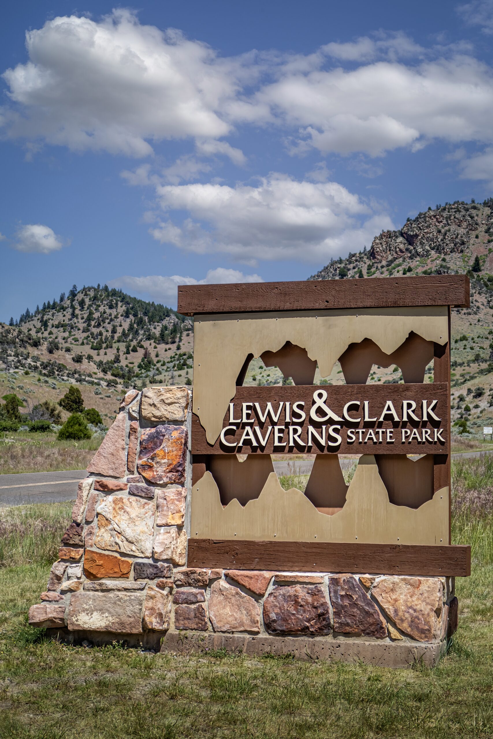 Lewis & Clark Caverns Sign: Montana State Park