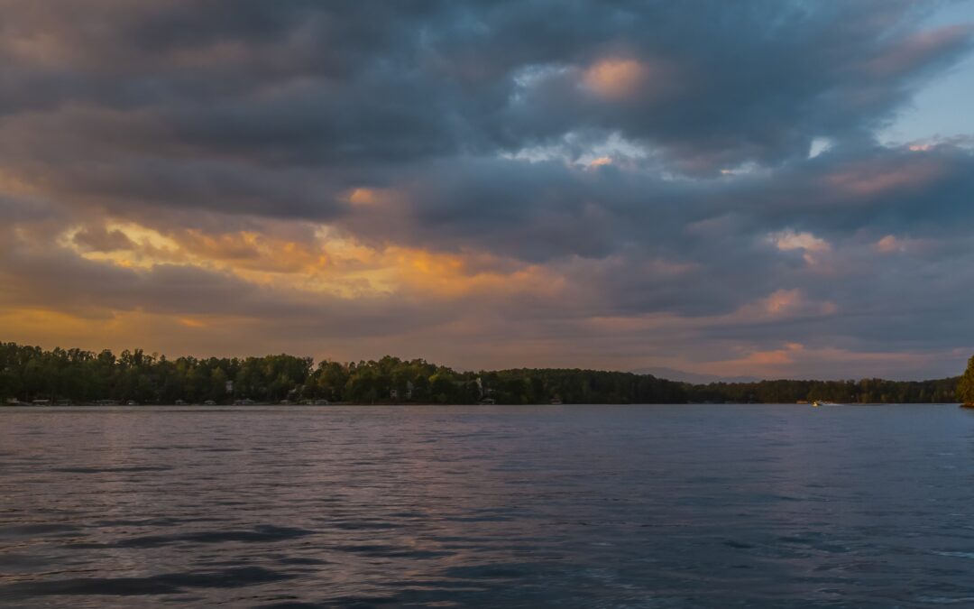 Peaceful Lake Keowee at Dusk South Carolina