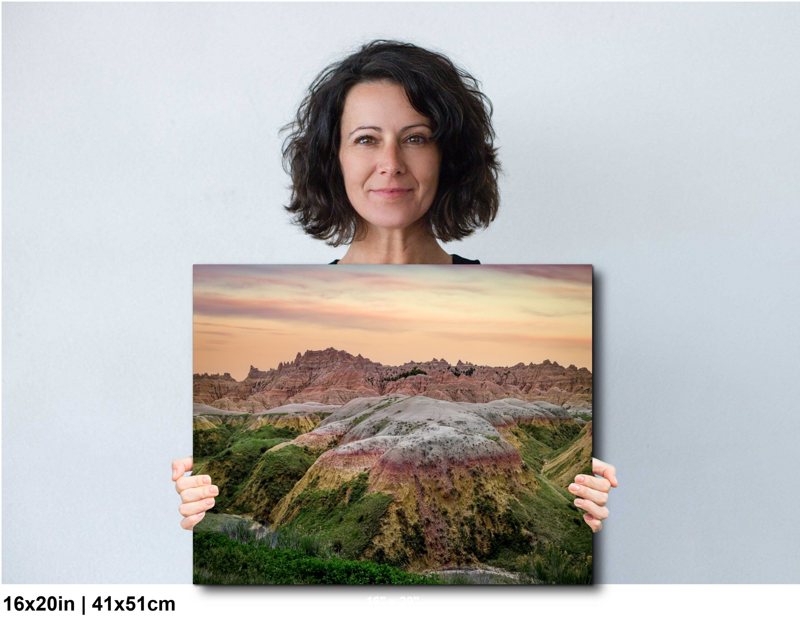Badlands National Park South Dakota Rainbow Mounds Sunset Landscape Diagram