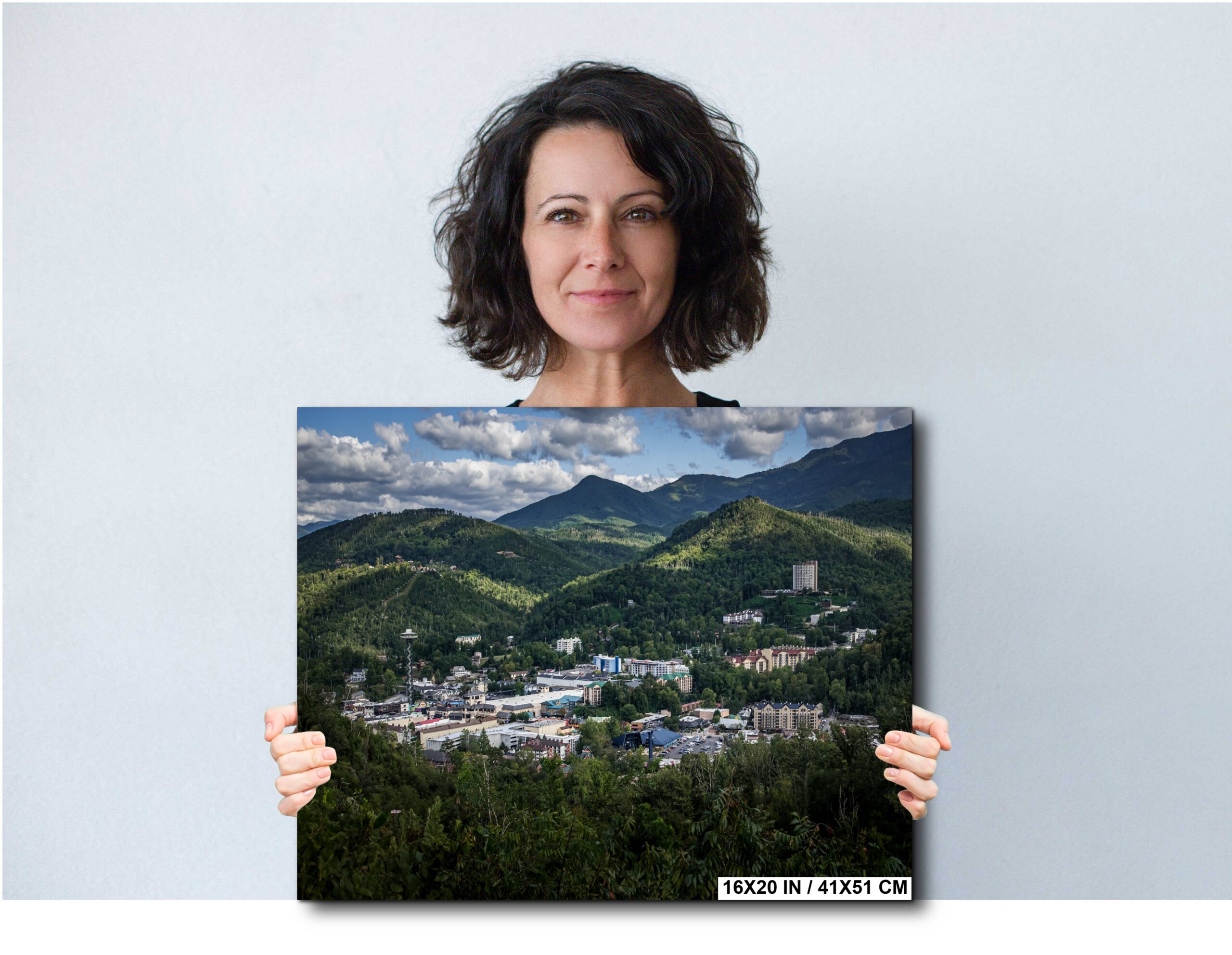 Gatlinburg Mountain Overlook Photography Print: Smoky Mountains Landscape Art Diagram