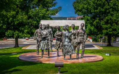 Little Rock Nine Civil Rights Memorial Sculpture Fine Art Print