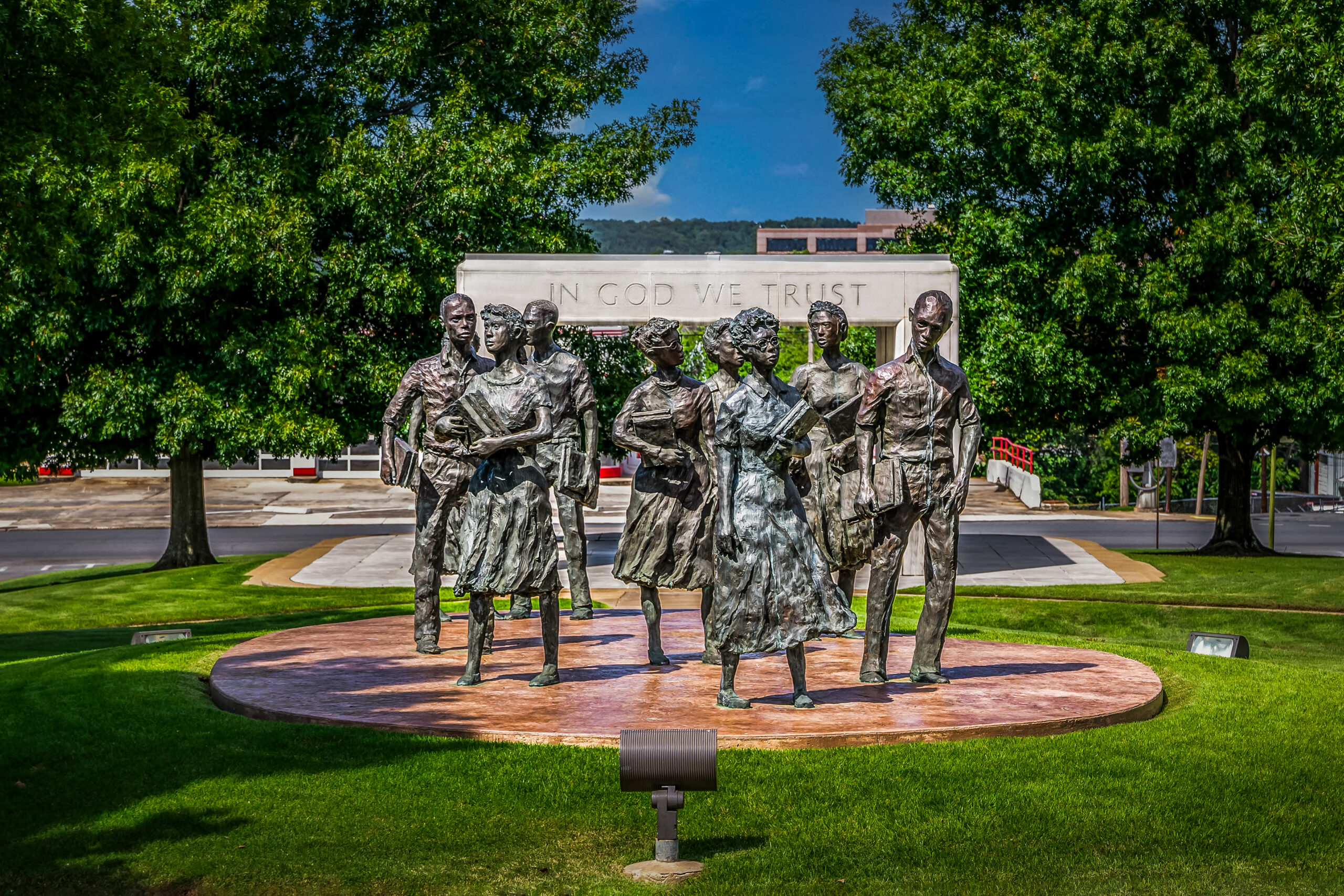 Little Rock Nine Civil Rights Memorial Sculpture Fine Art Print Little Rock Nine Civil Rights Memorial Sculpture Fine Art Print