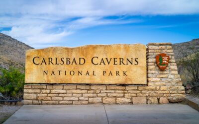 Carlsbad Caverns Sign: Carlsbad National Park Entrance