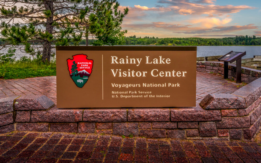 Voyageurs National Park Rainy Lake Visitor Center Sunset Photography Print