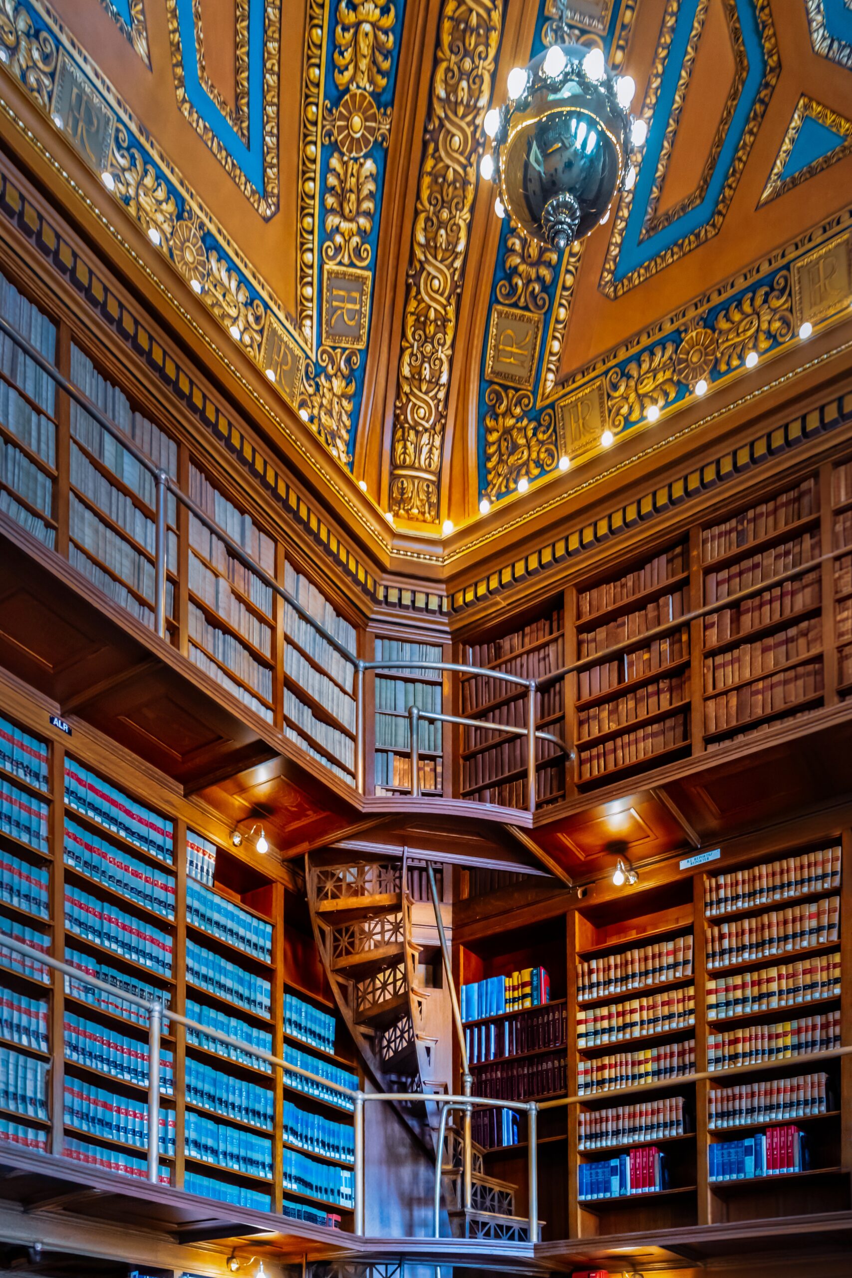 Halls of Knowledge: The Rhode Island State Library Print Wall Art