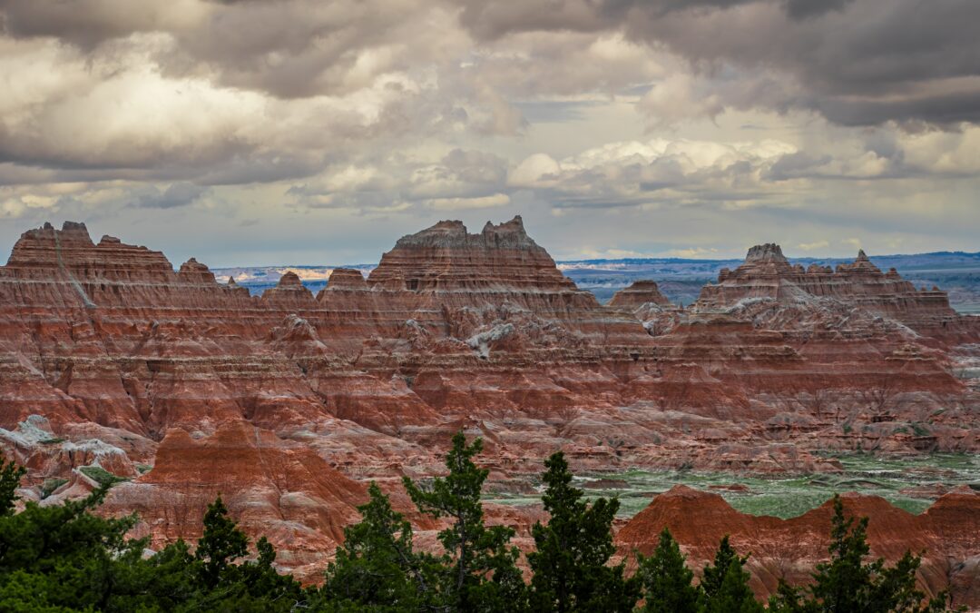 Badlands National Park Red Rock Formations